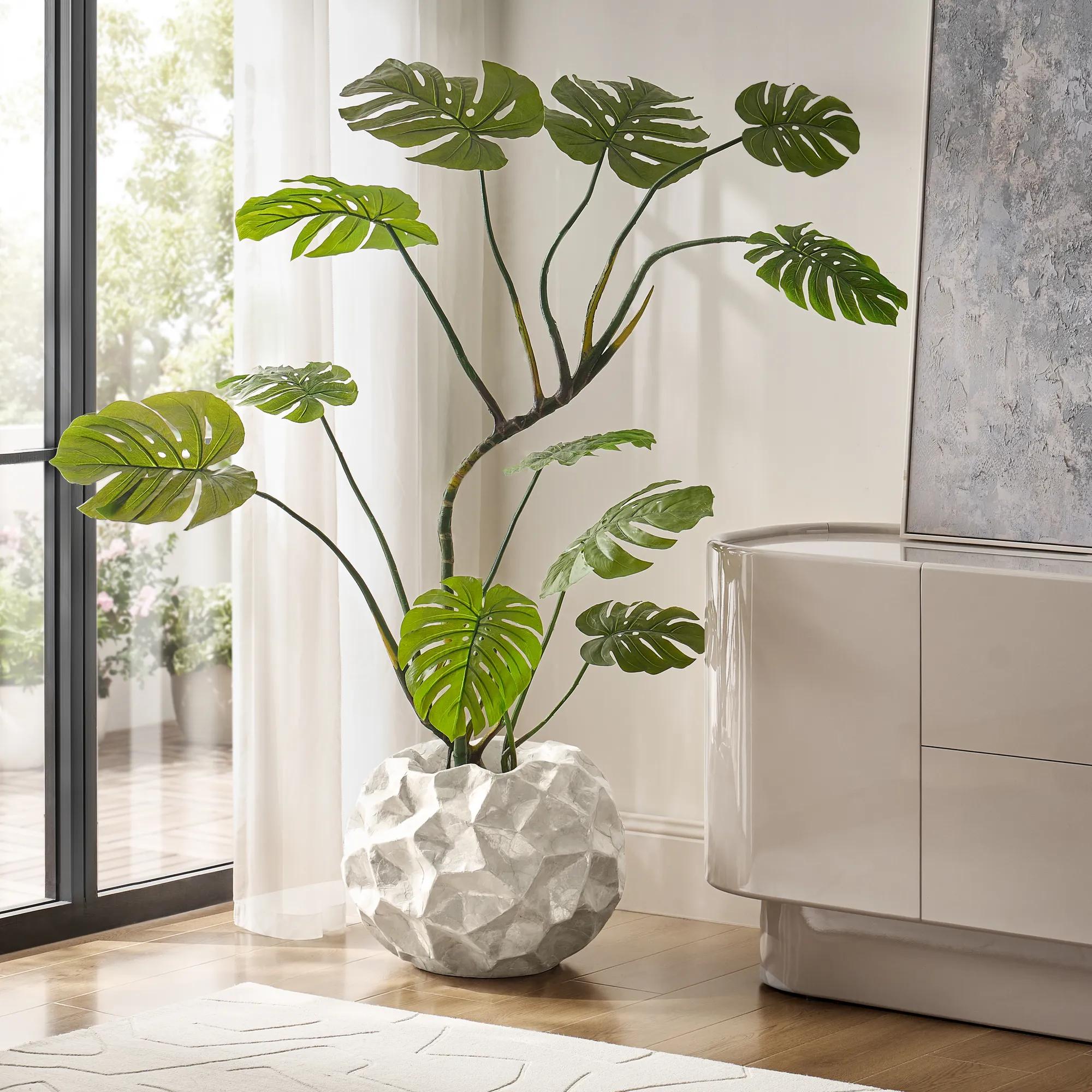 Aspen Capiz Shell Floor Planter 20.25" x 15.25"