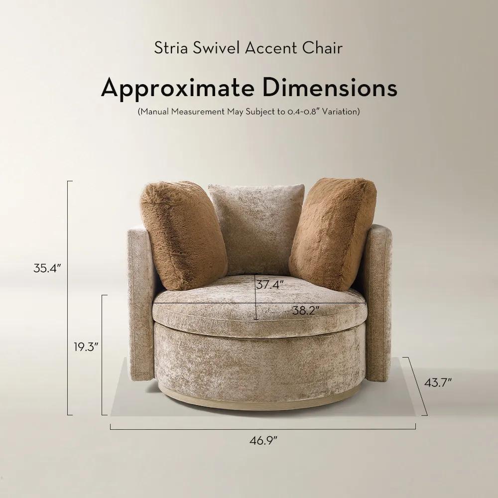 Stria Swivel Accent Chair