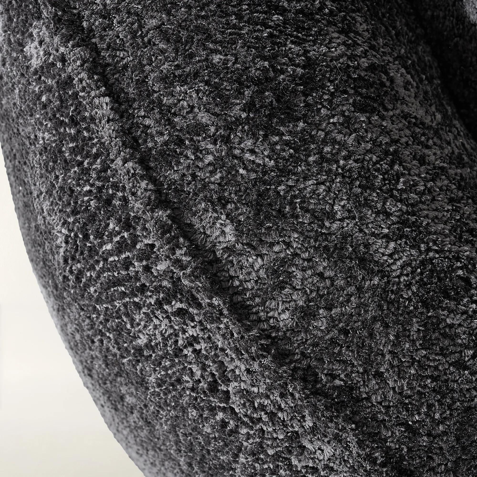 Irene Chenille Chaise (87.5") - Charcoal