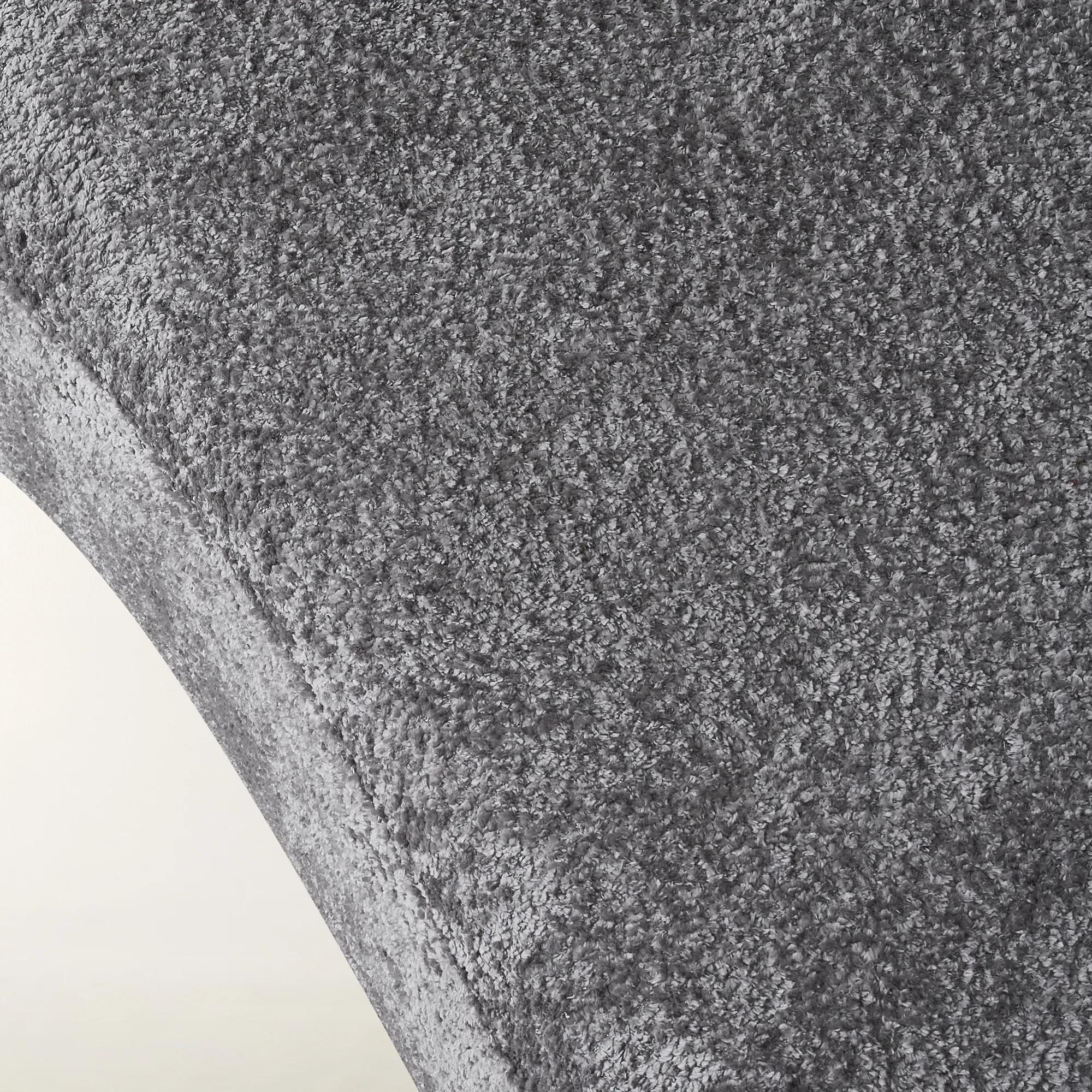 Irene Chenille Chaise (87.5") - Light Gray