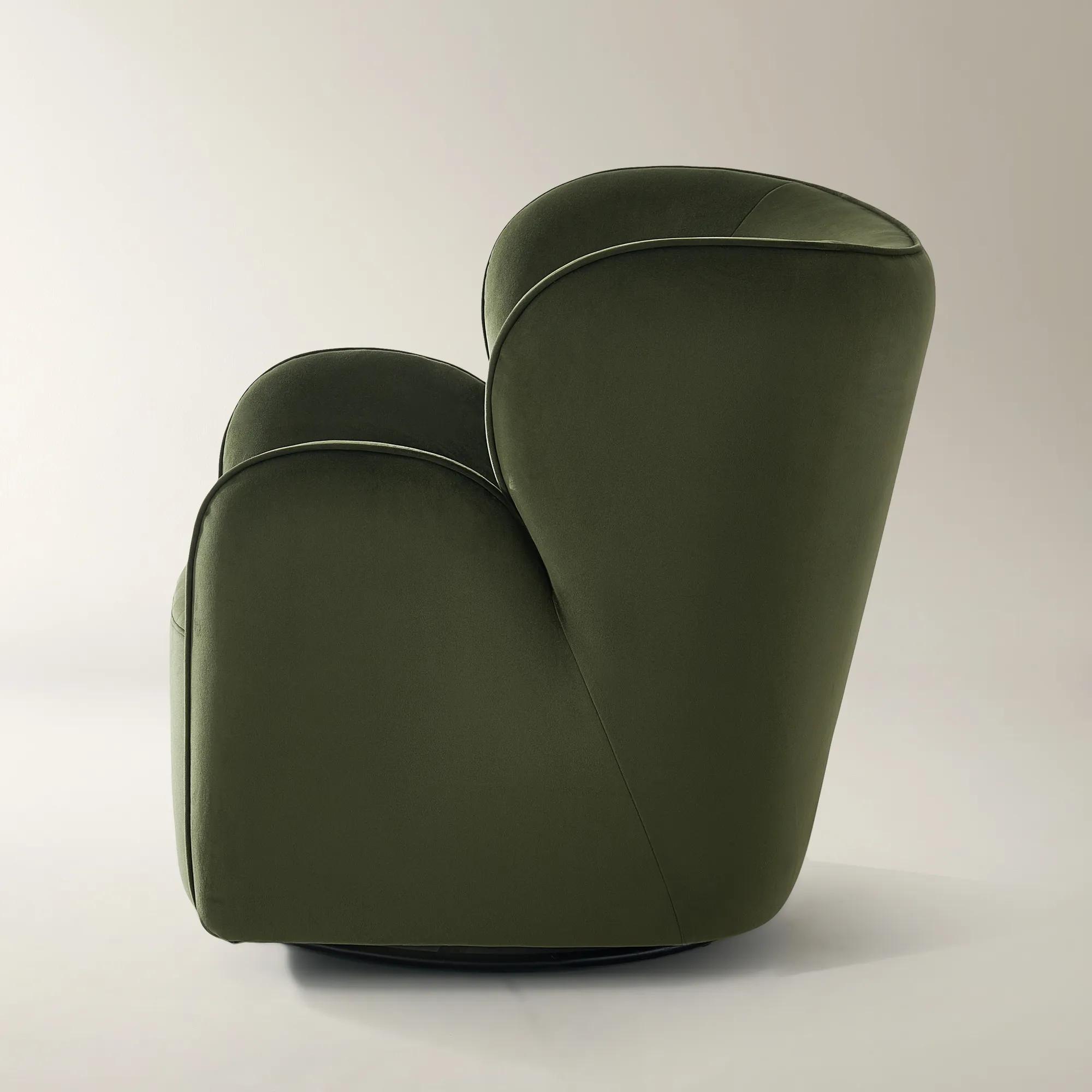 Ceres Velvet Accent Chair - Jade Green