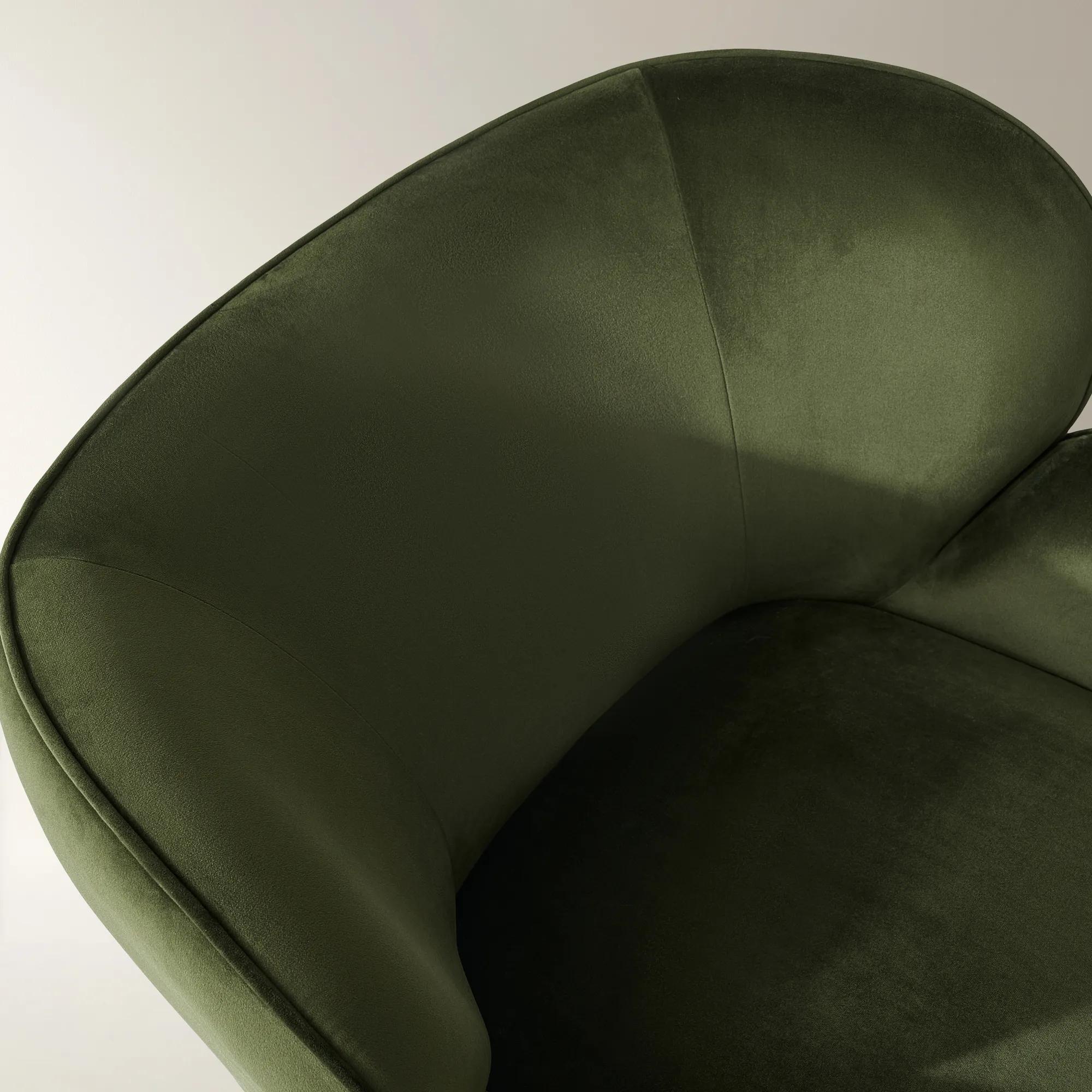 Ceres Velvet Accent Chair - Jade Green