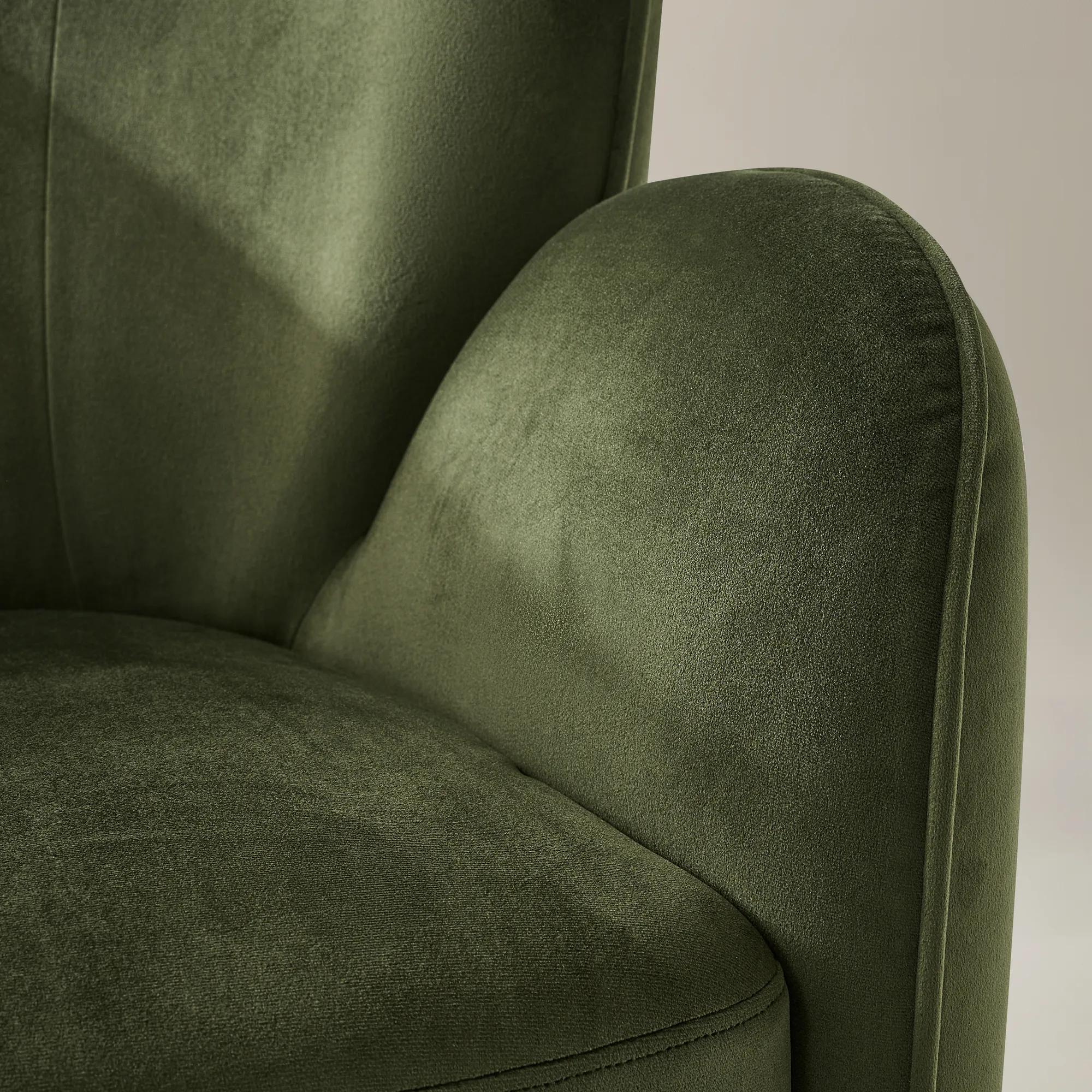 Ceres Velvet Accent Chair - Jade Green
