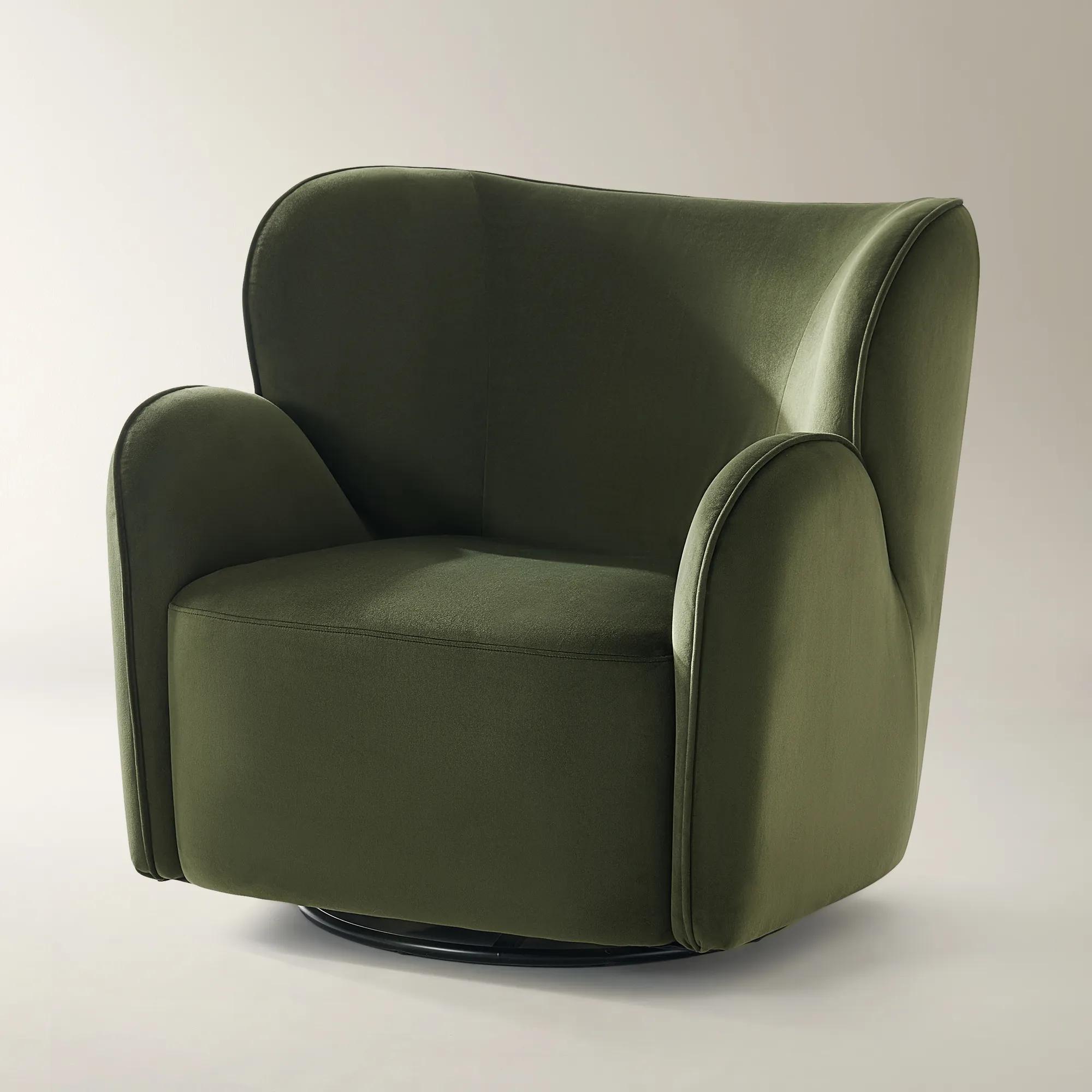 Ceres Velvet Accent Chair - Jade Green