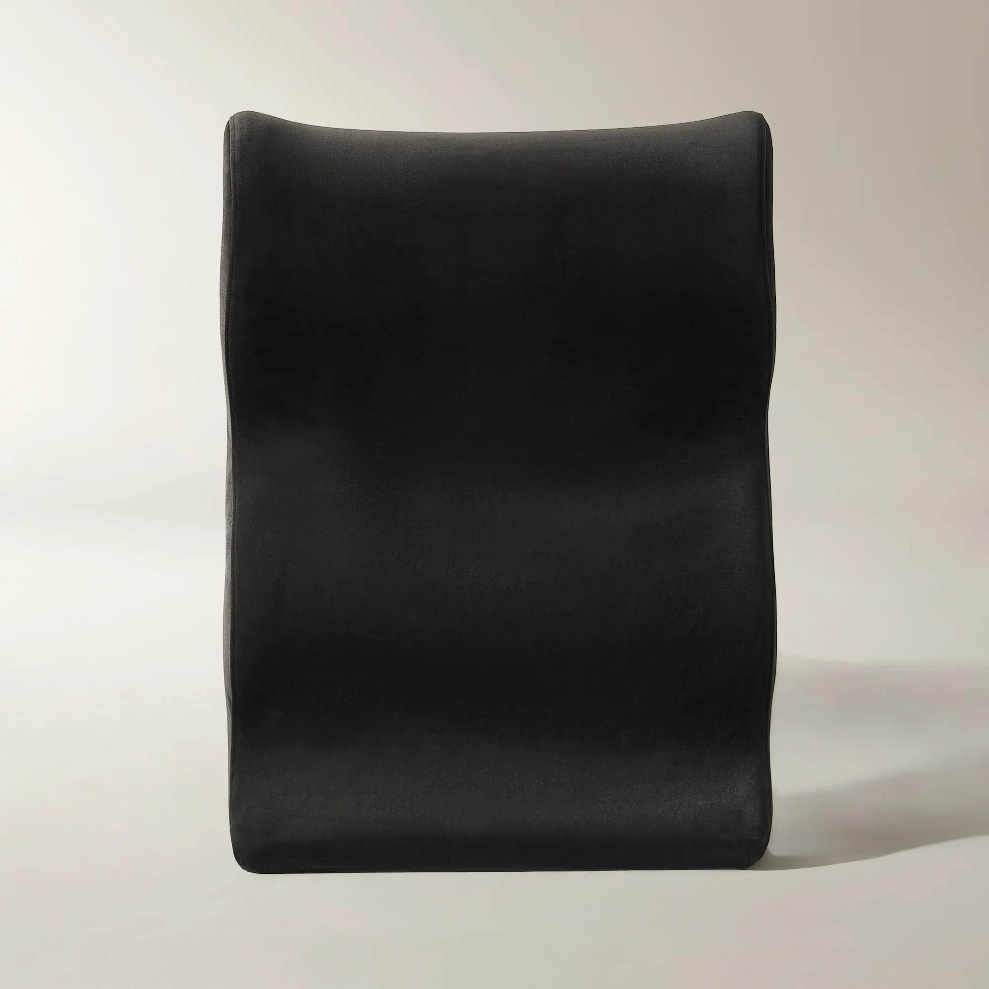 Romy Velvet Accent Chair - Charcoal