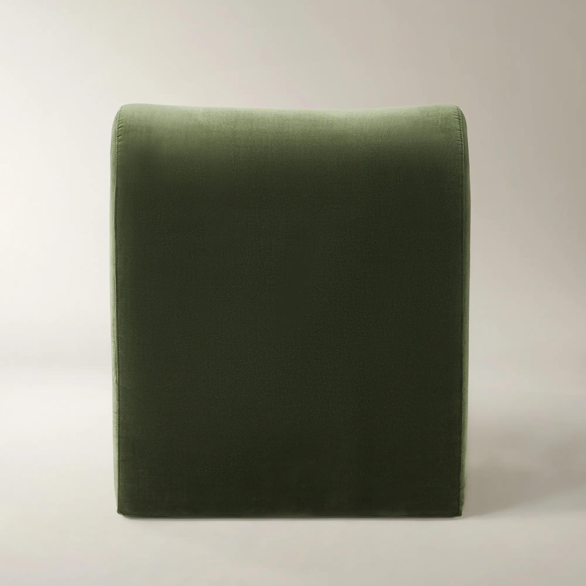 Cora Velvet Accent Chair - Jade Green