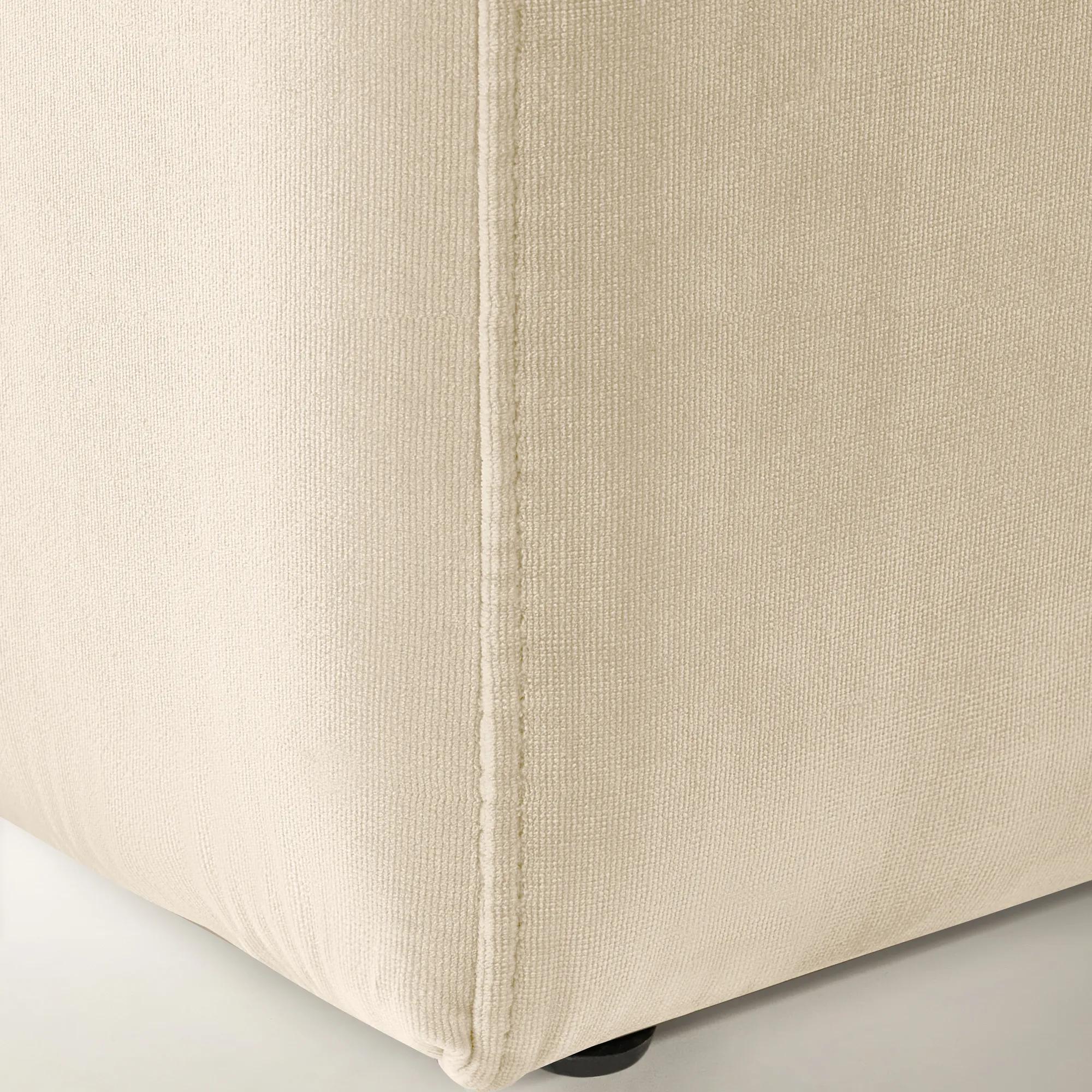 Cora Velvet Accent Chair - Ivory