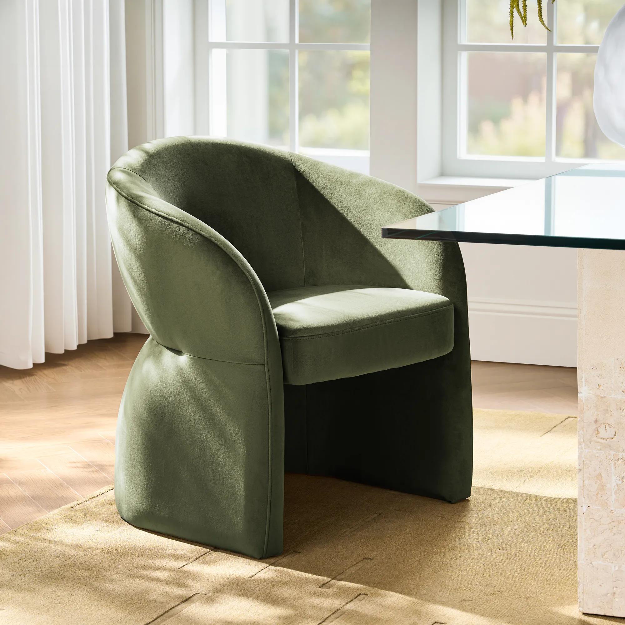 Sierra Velvet Chair - Jade Green