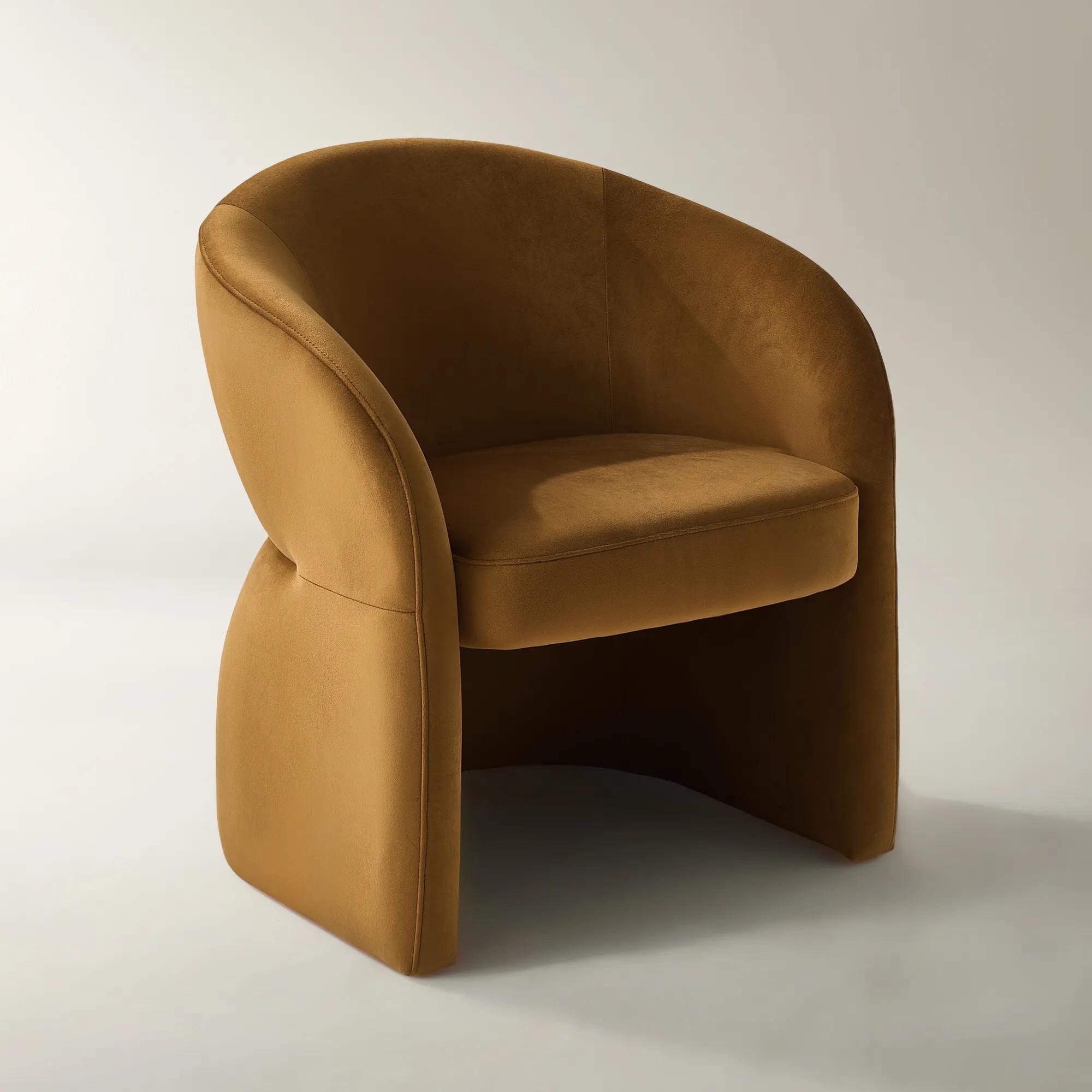 Sierra Velvet Chair - Roasted Pecan