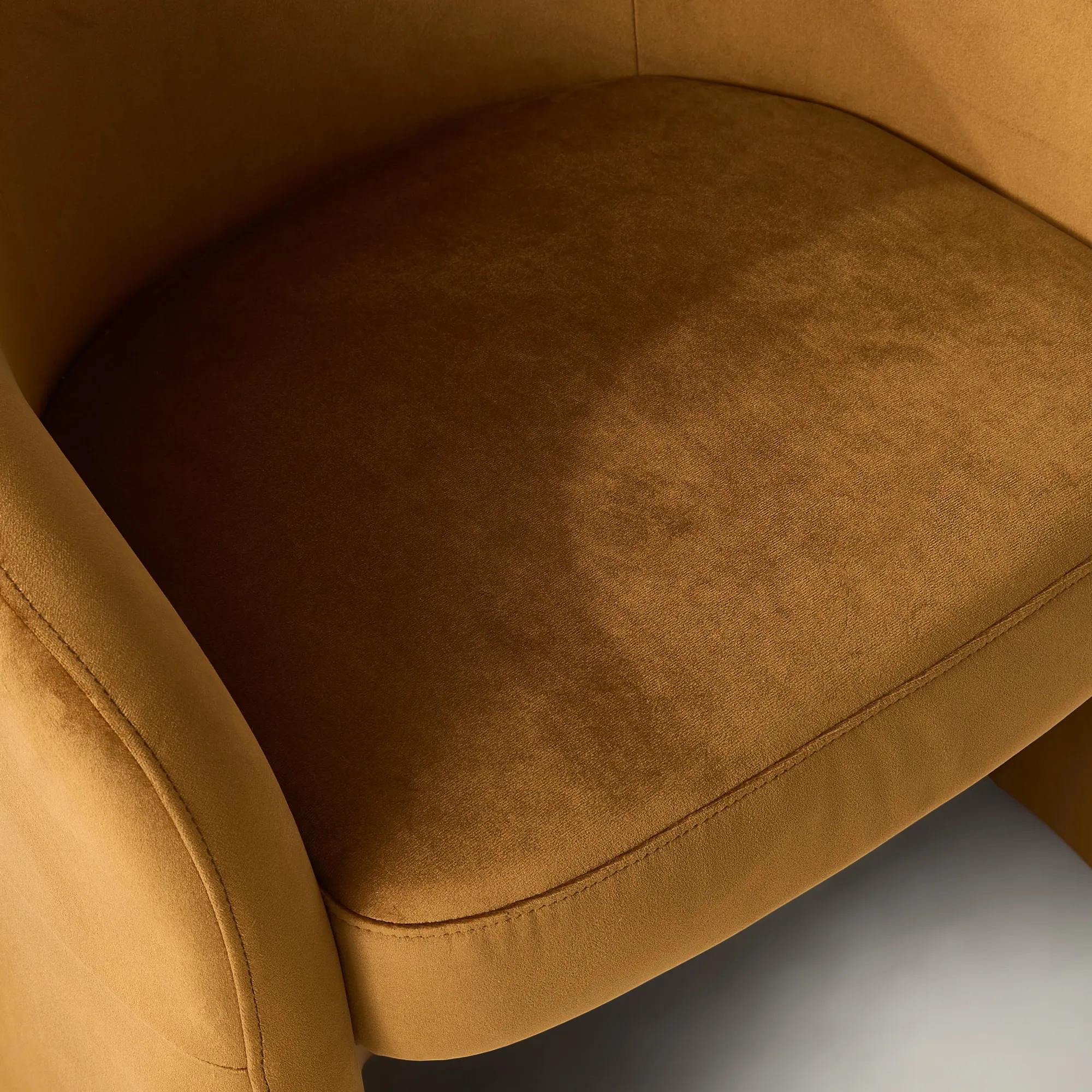 Sierra Velvet Chair - Roasted Pecan