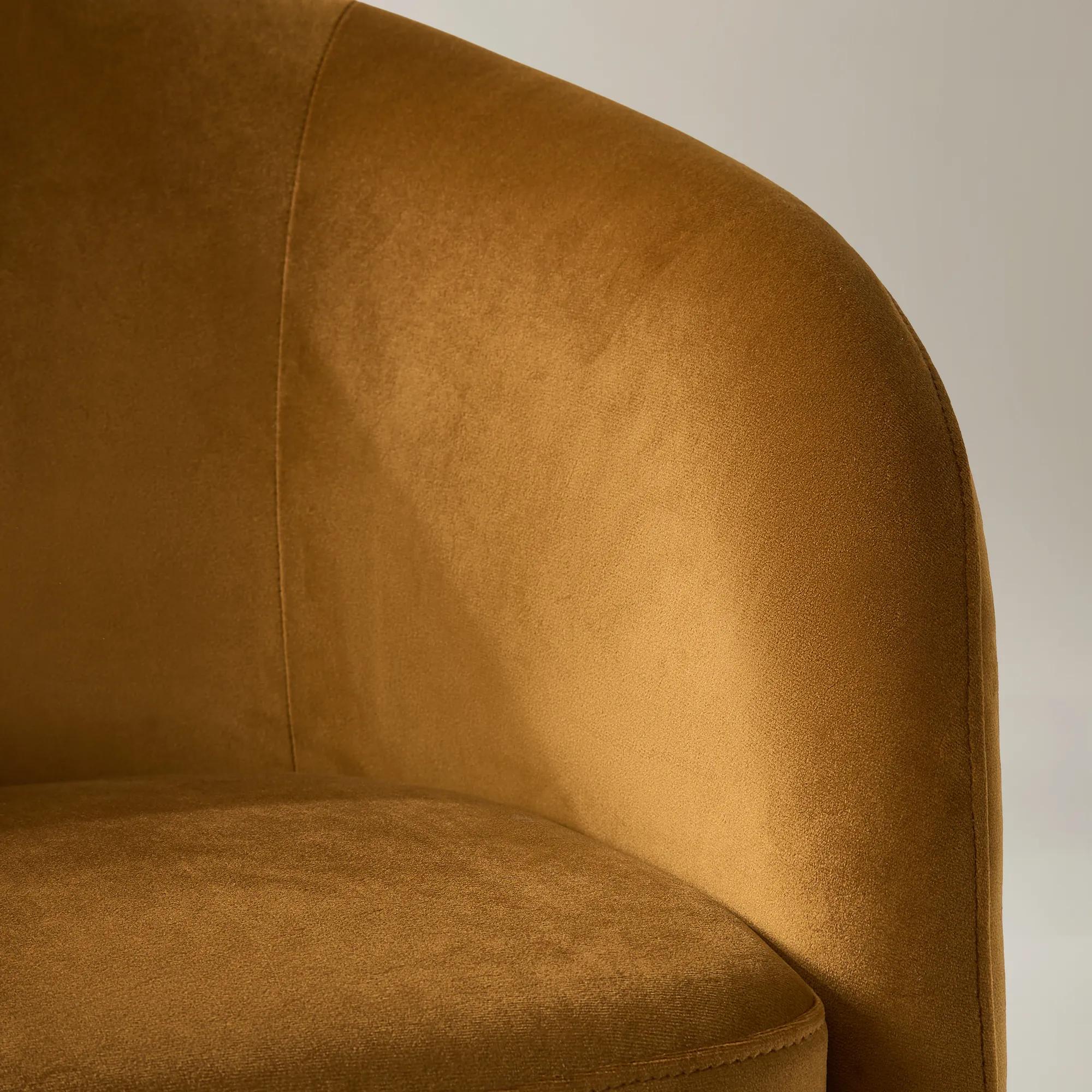 Sierra Velvet Chair - Roasted Pecan