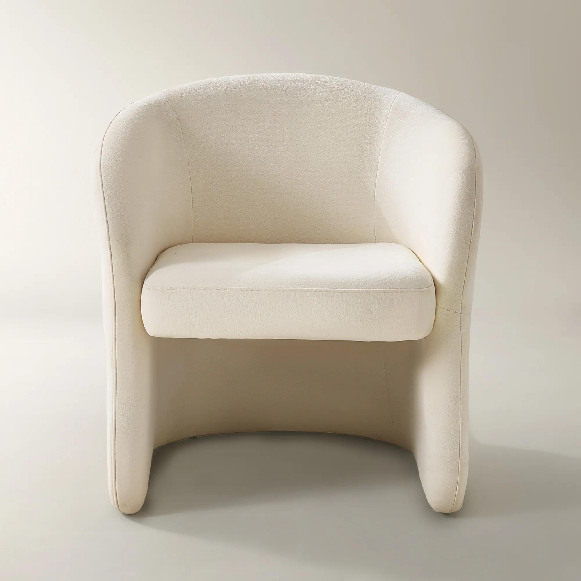 Sierra Velvet Chair - Oatmeal