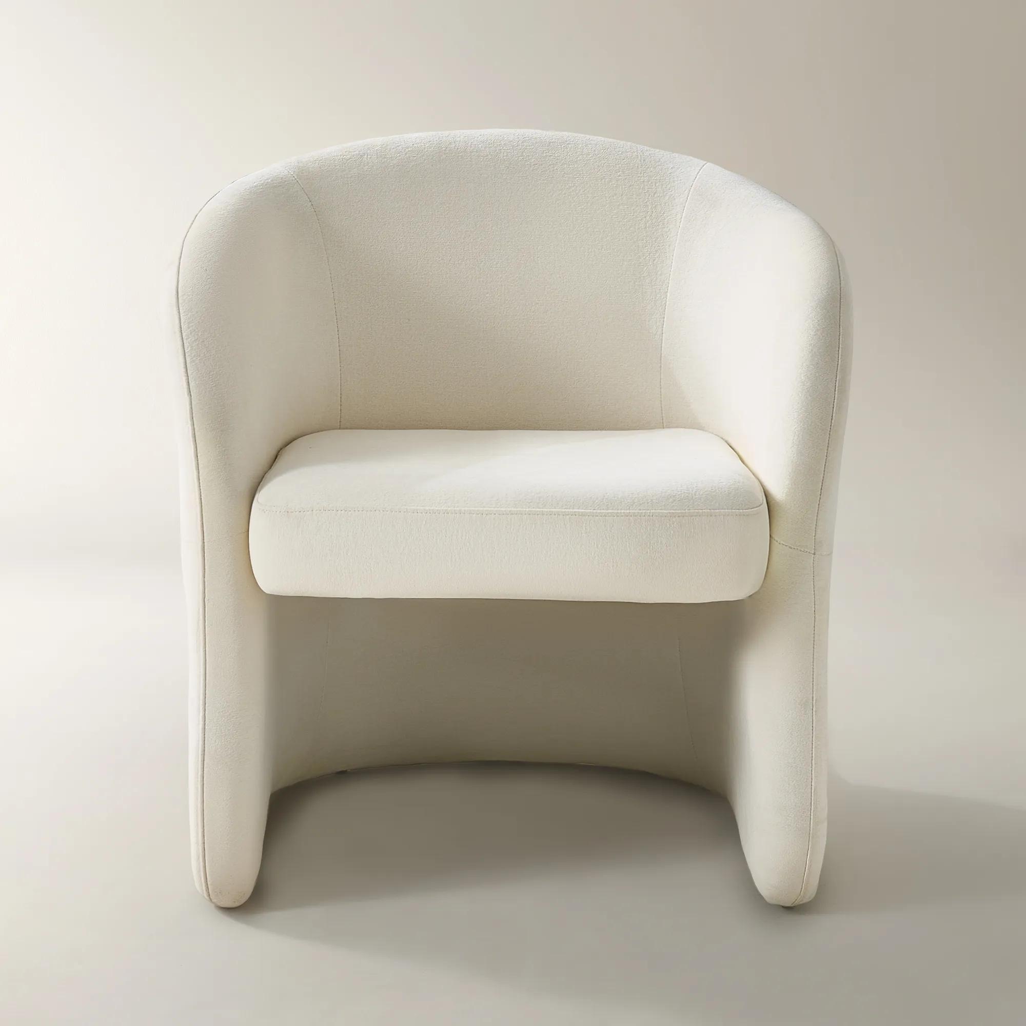Sierra Velvet Chair - Oatmeal