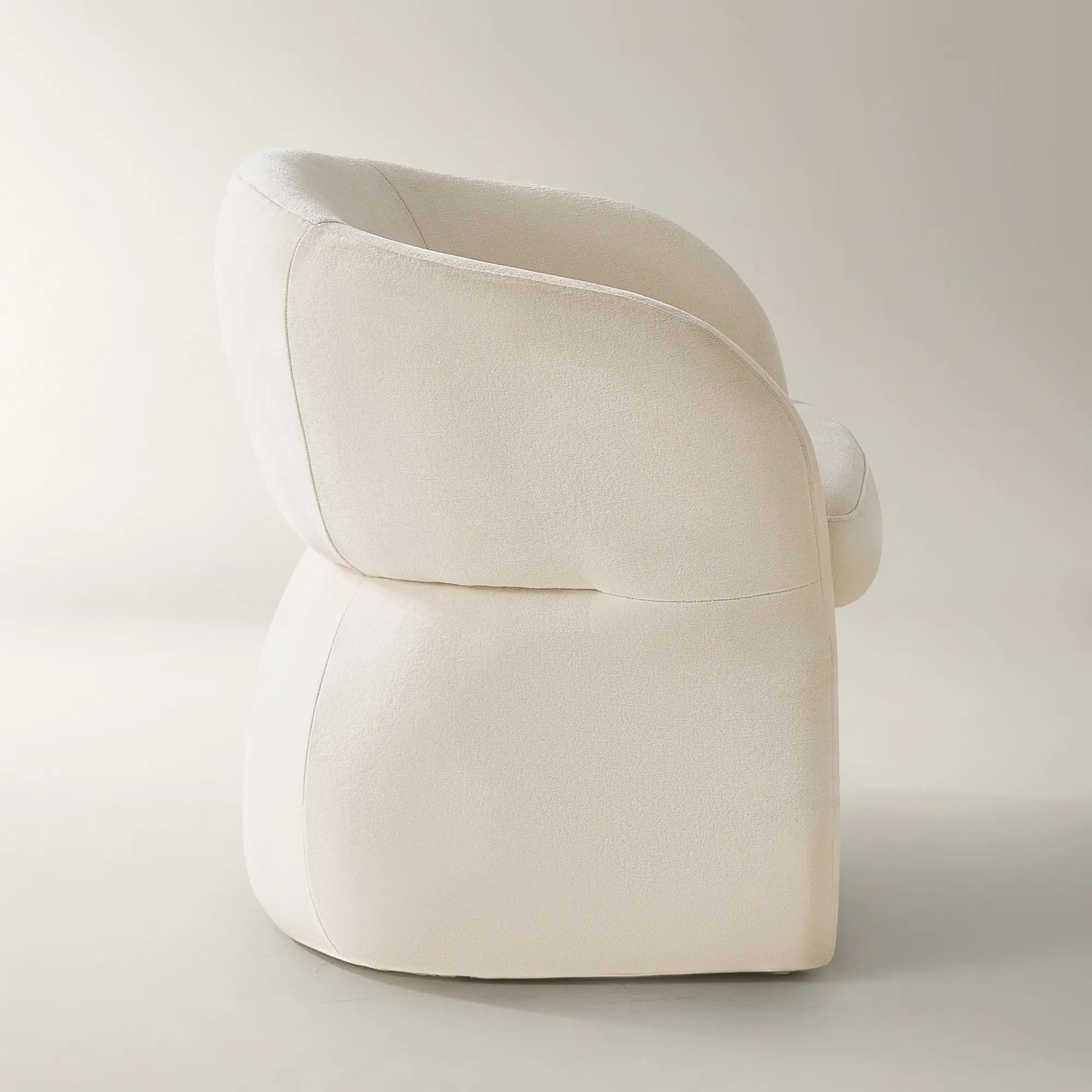 Sierra Velvet Chair - Oatmeal