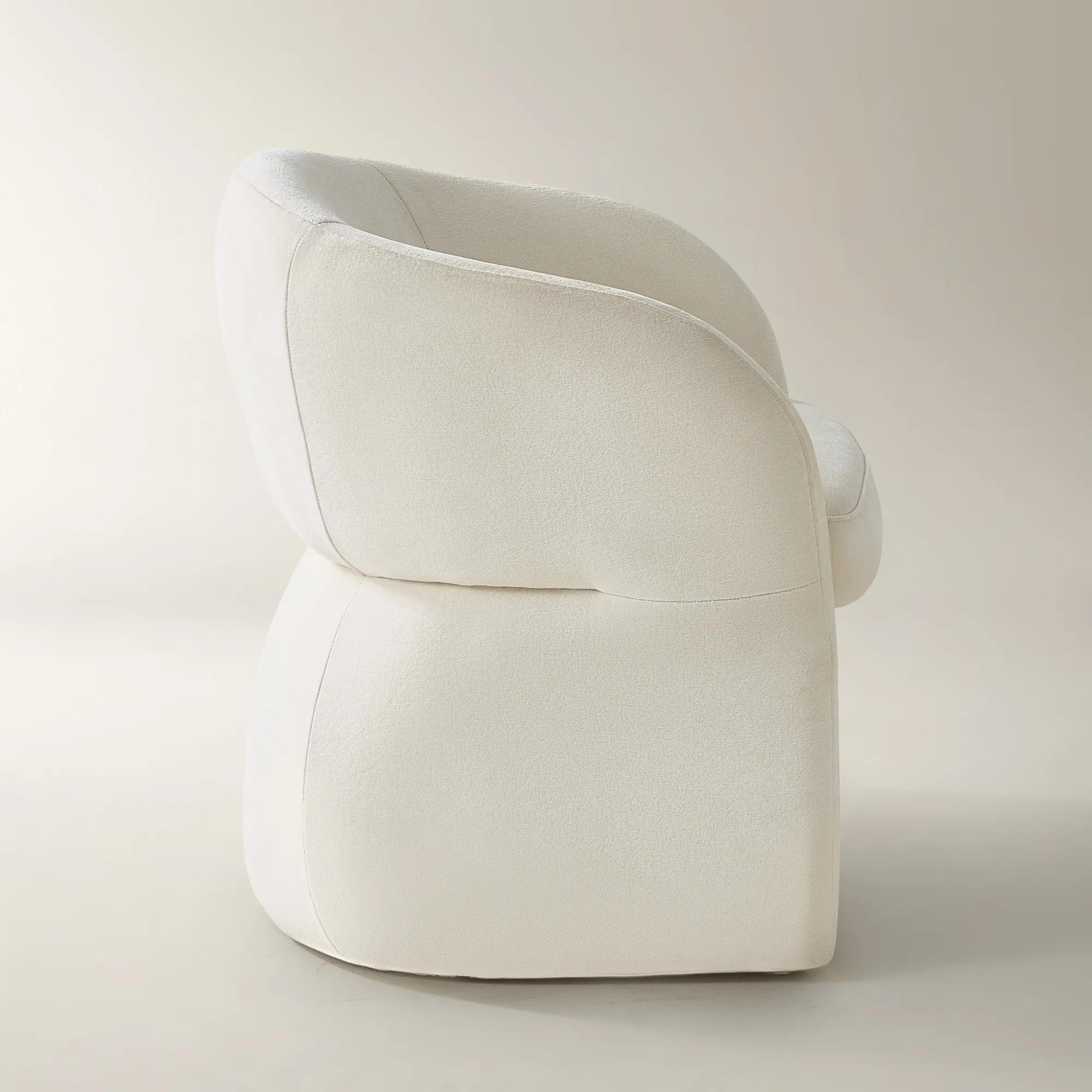 Sierra Velvet Chair - Oatmeal