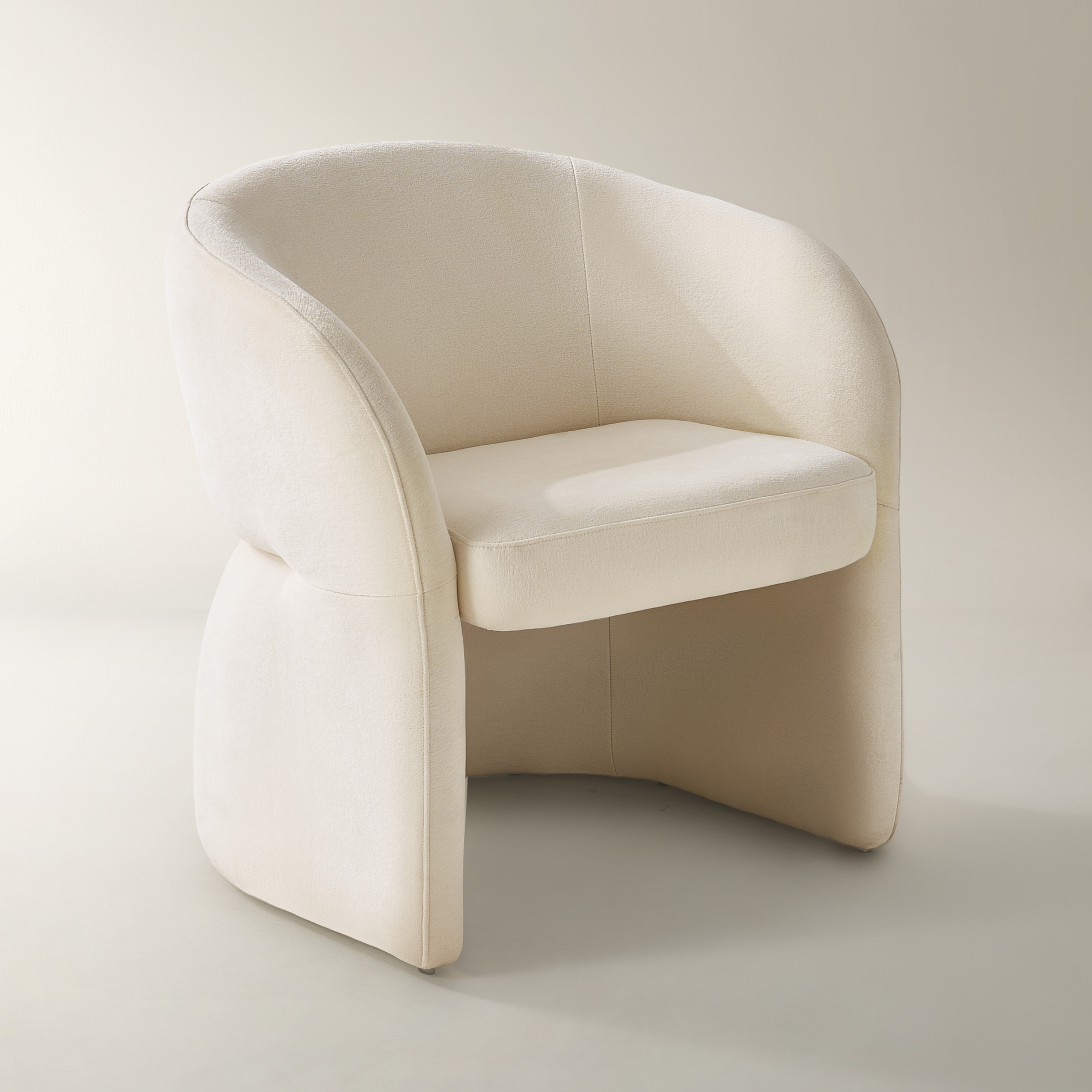 Sierra Velvet Chair - Oatmeal