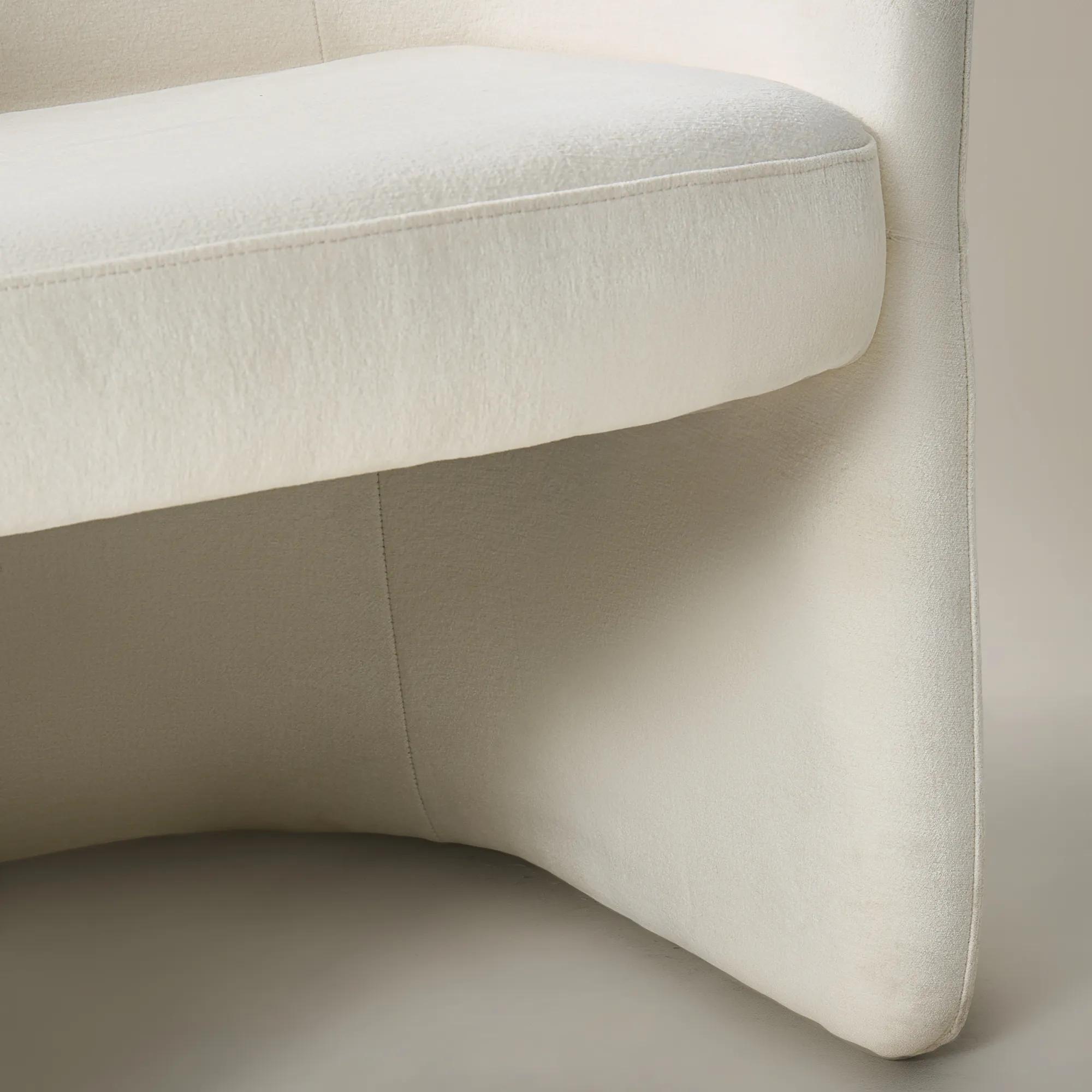 Sierra Velvet Chair - Oatmeal