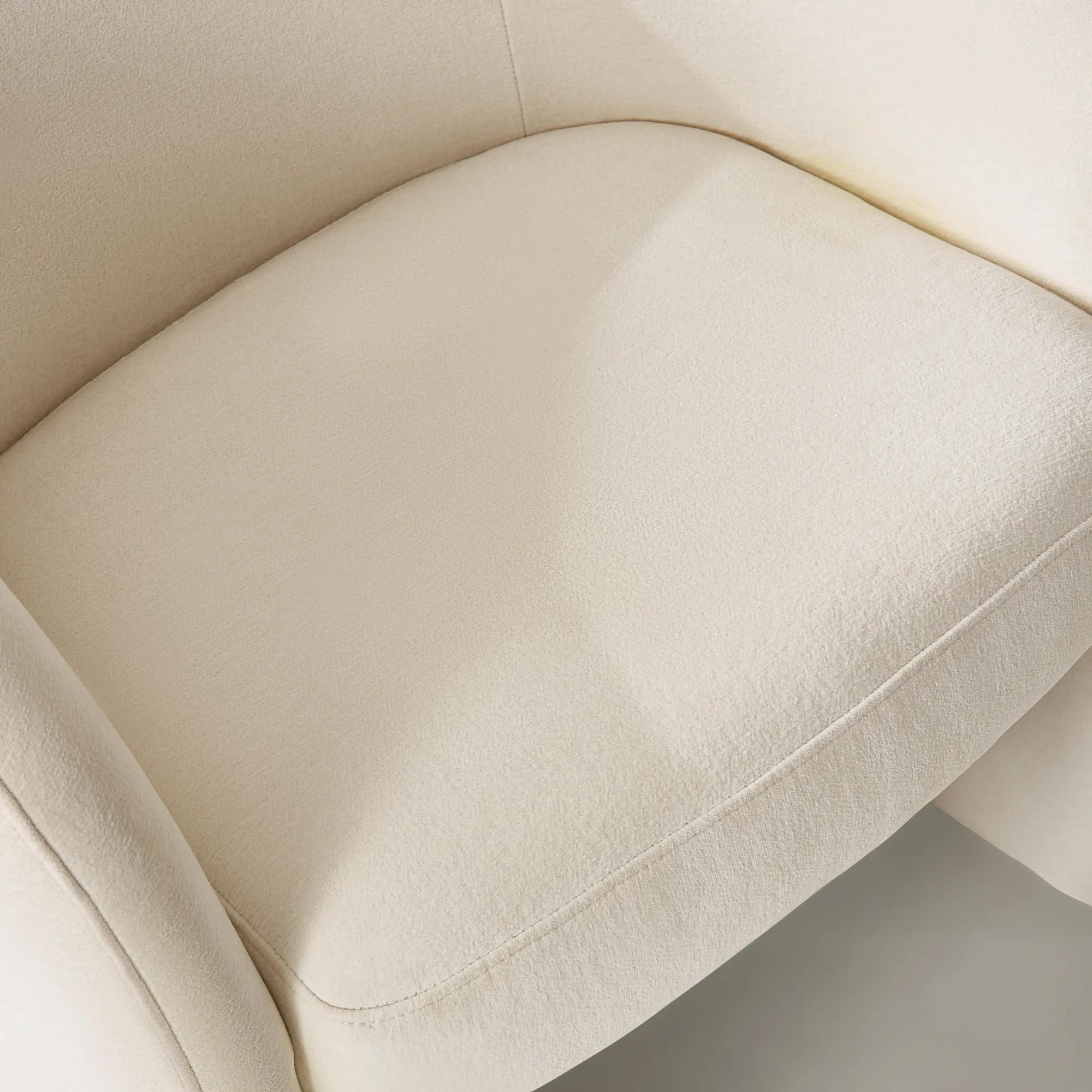 Sierra Velvet Chair - Oatmeal