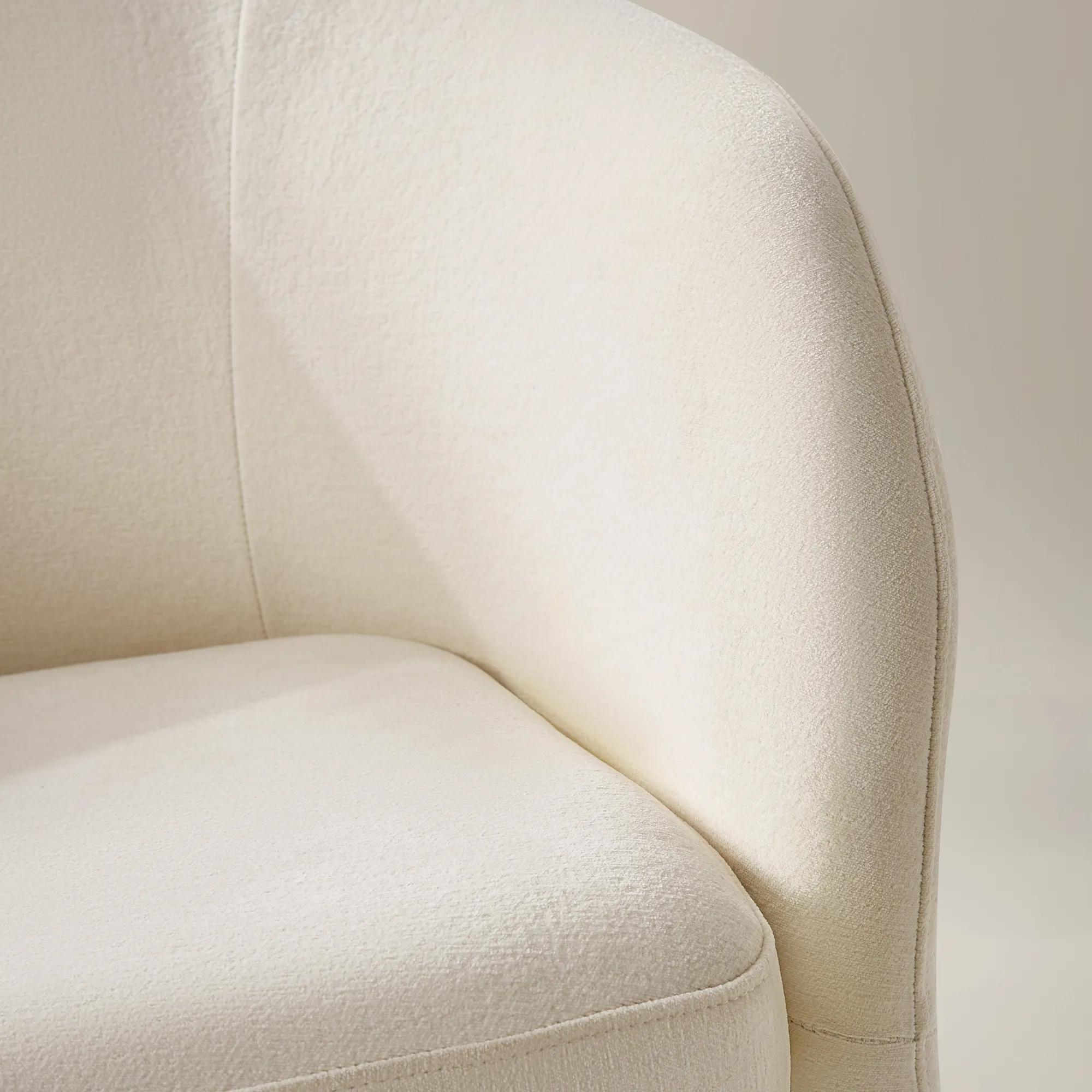 Sierra Velvet Chair - Oatmeal