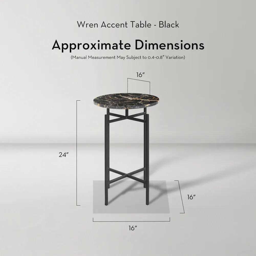 Wren Accent Table - Black