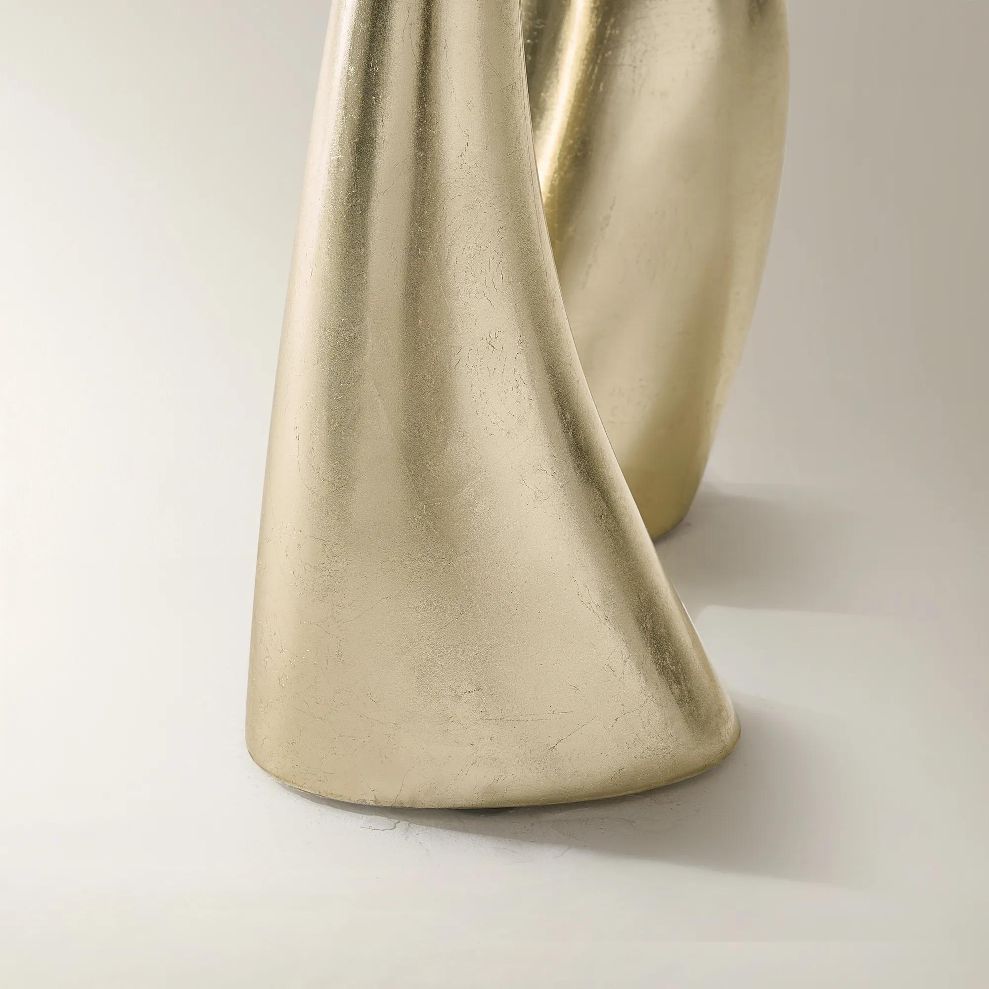 Thalia Side Table Set of 2 (8"-12.5") - Gold Leaf