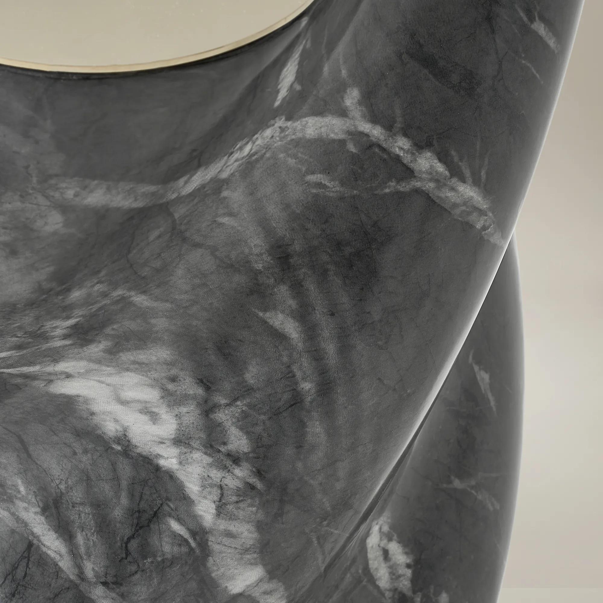 Vega Side Table (13.8") - Bvlgary Black