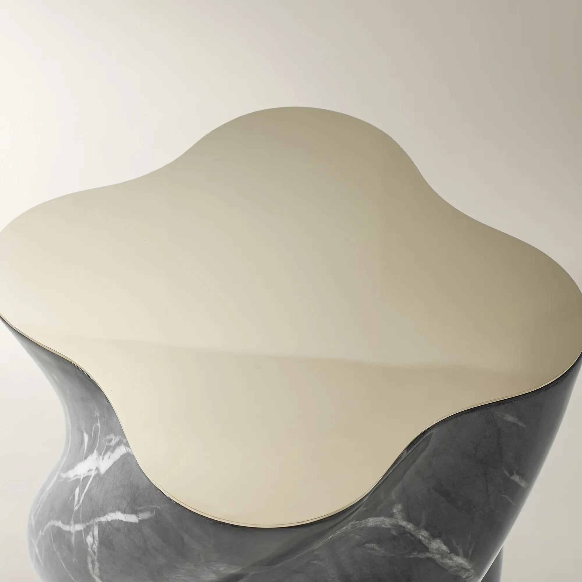 Vega Side Table (13.8") - Bvlgary Black