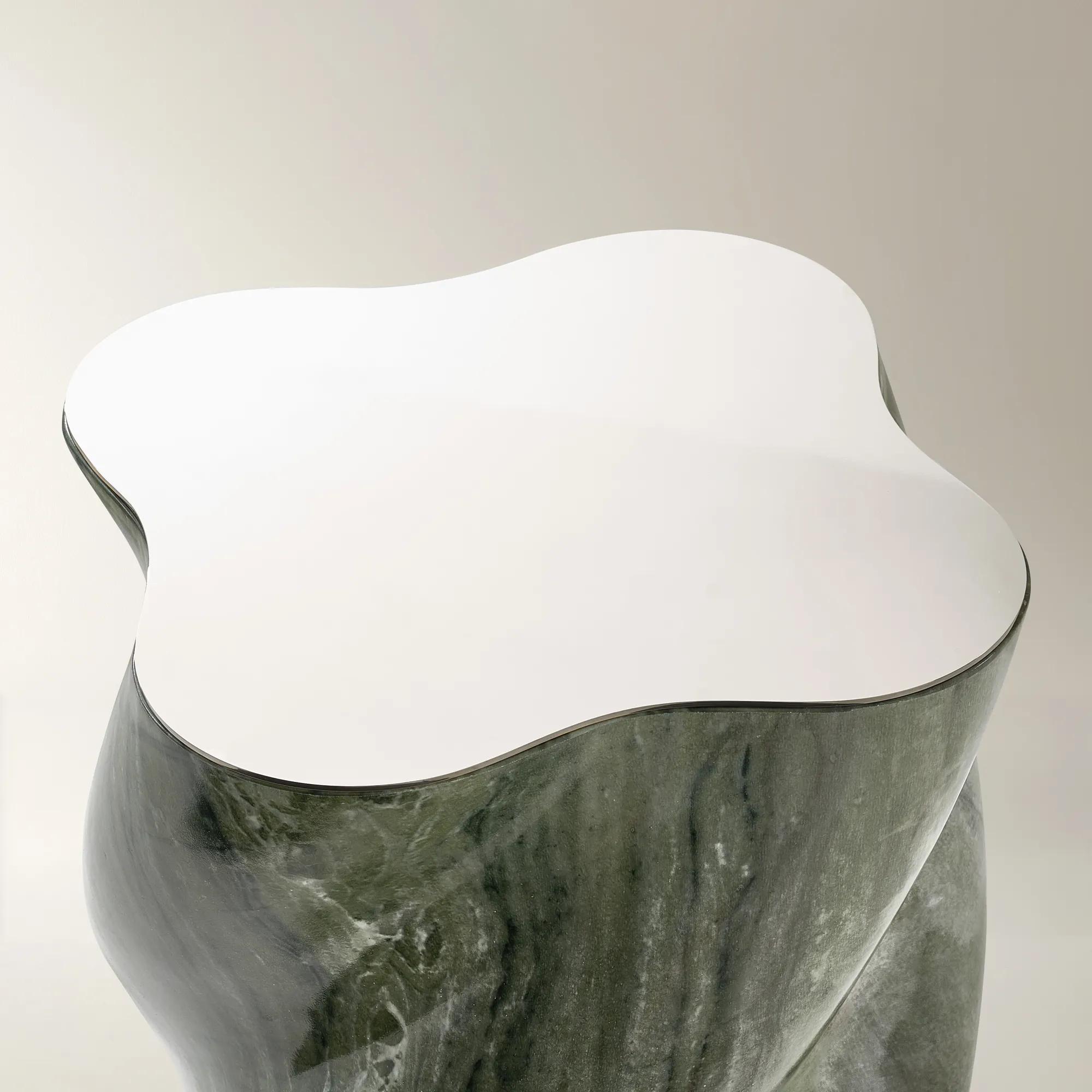 Vega Side Table (13.8") - Malachite Green