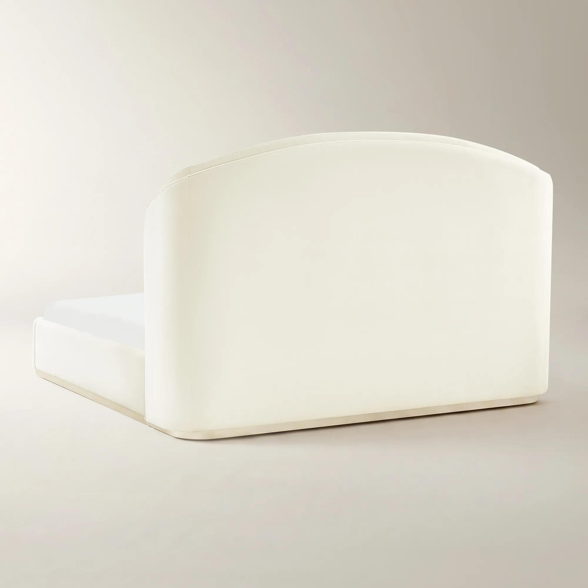 Glimmer Cloud Velvet Upholstered Platform Bed