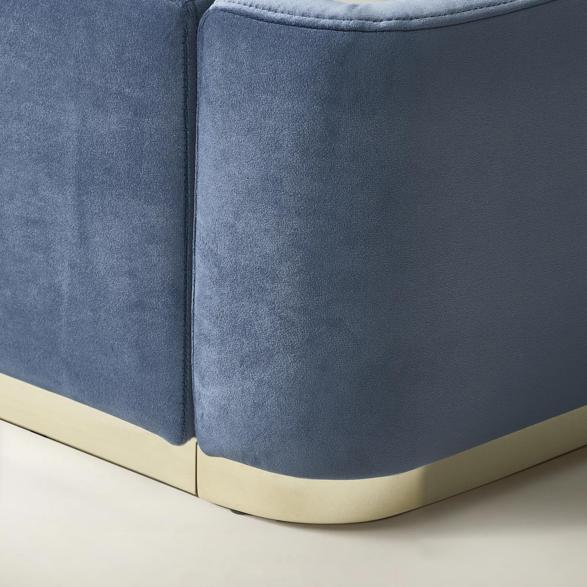 Glimmer Bed - Dusty Blue