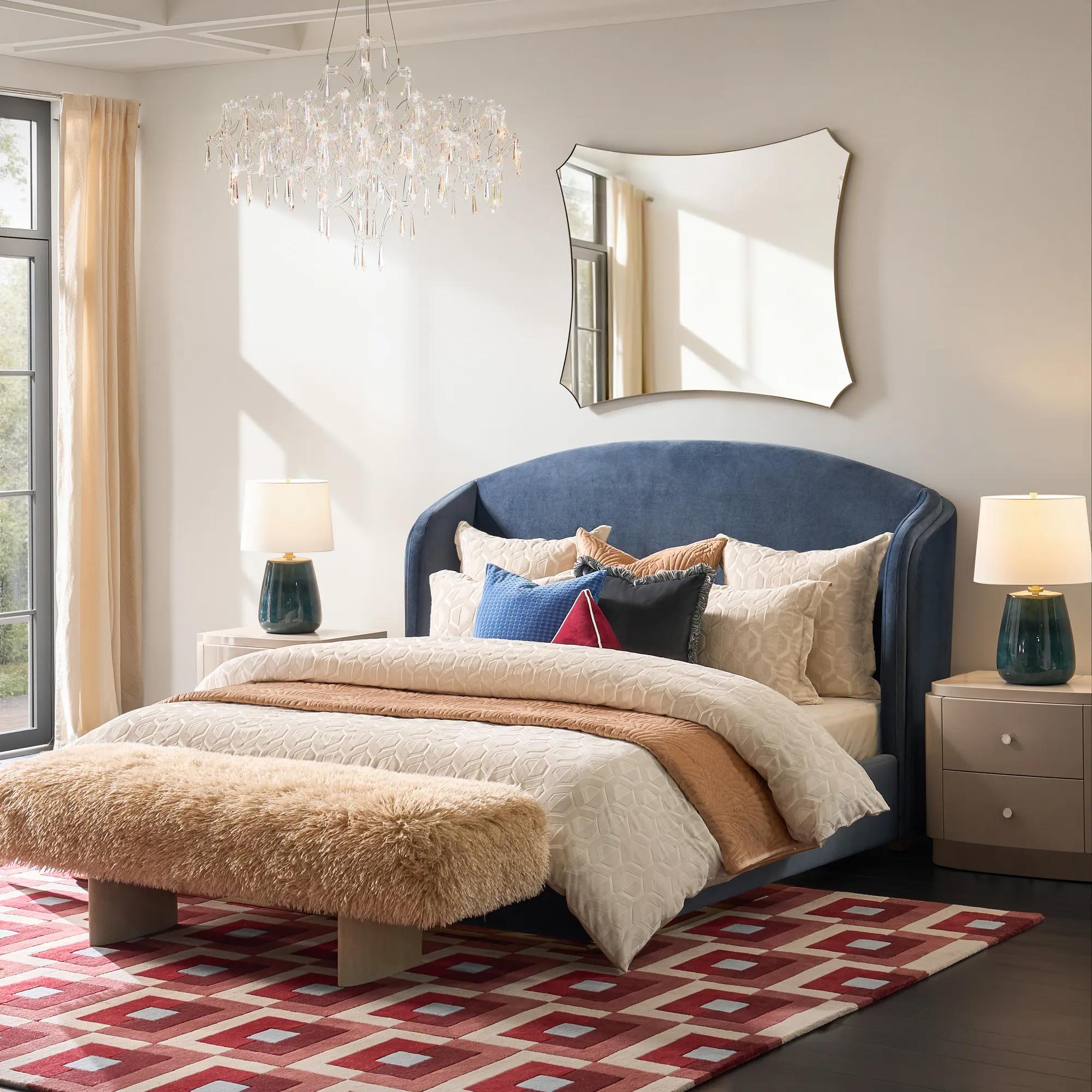 Glimmer Bed - Dusty Blue