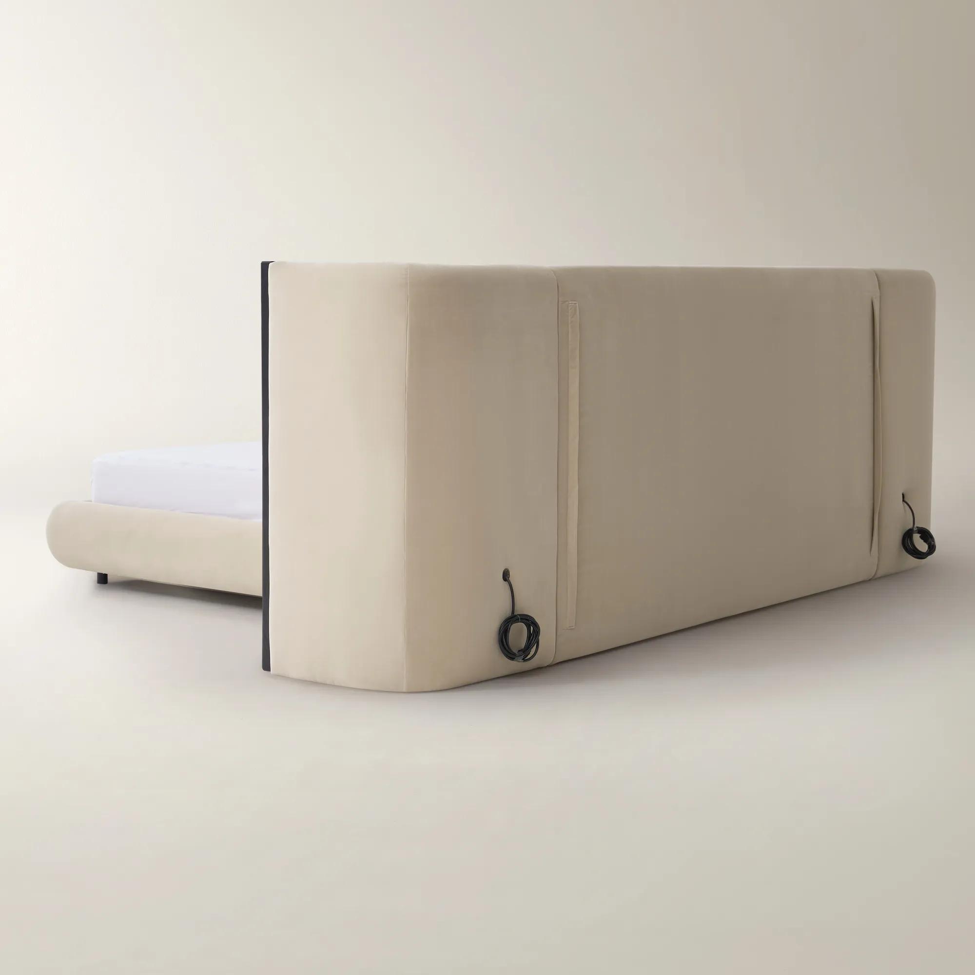 Sierra Bed With Nightstands - Oatmeal