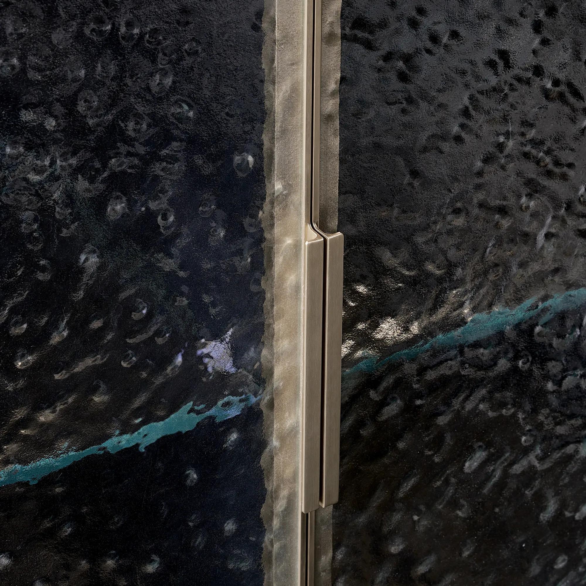 Eleanor Wavy Glass 4-Door Buffet (72")  