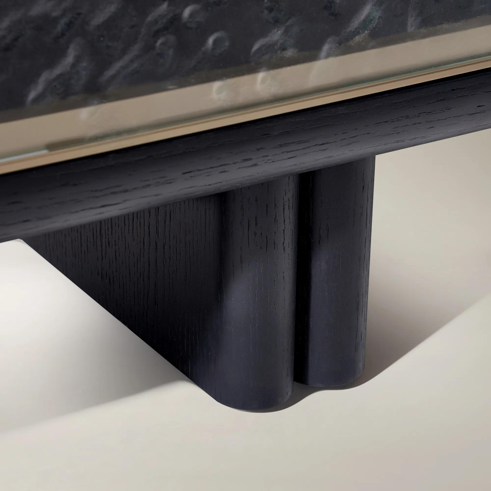 Eleanor Wavy Glass 4-Door Buffet (72")  