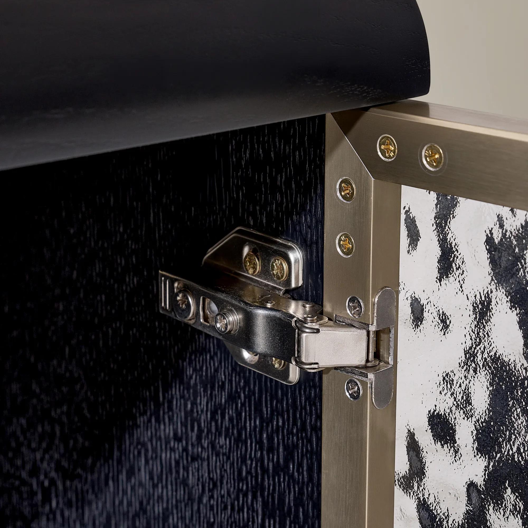 Eleanor Wavy Glass 4-Door Buffet (72")  