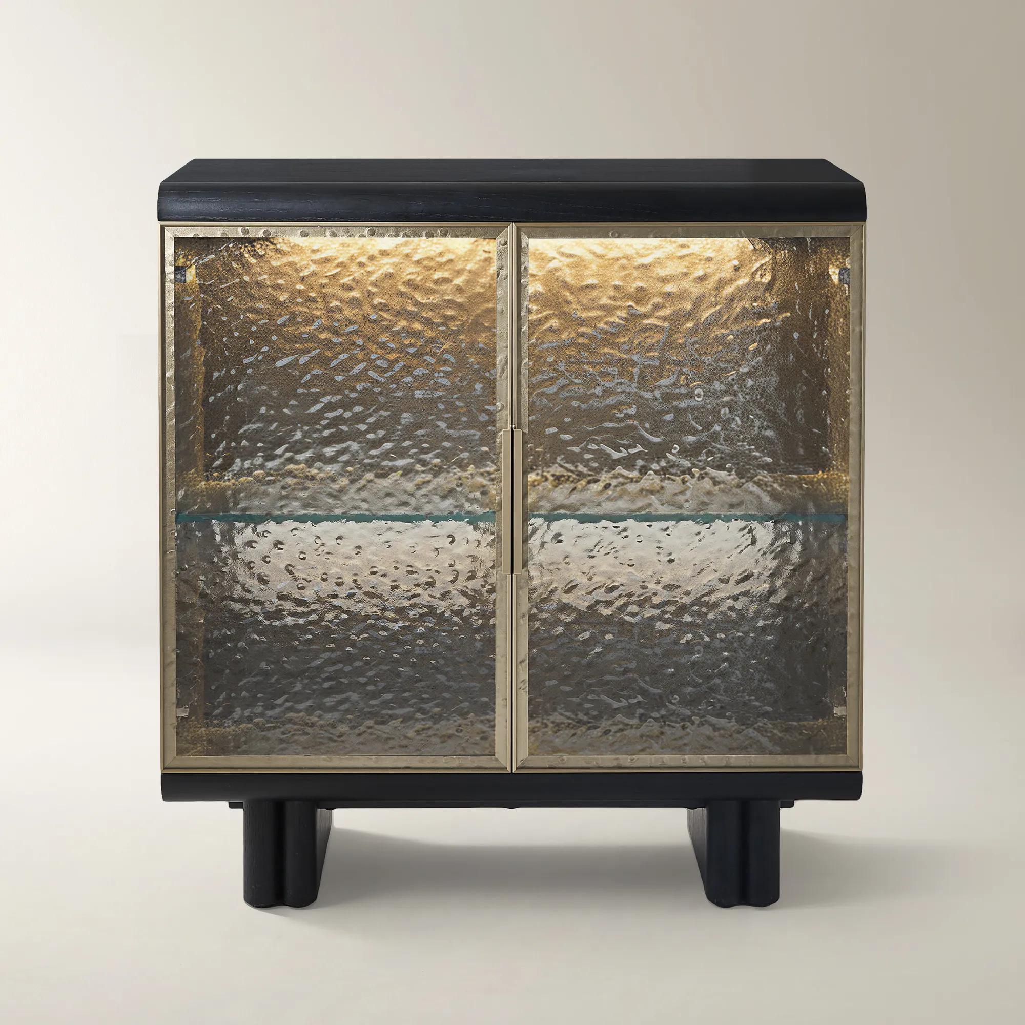 Eleanor Wavy Glass 2-Door Buffet (38")