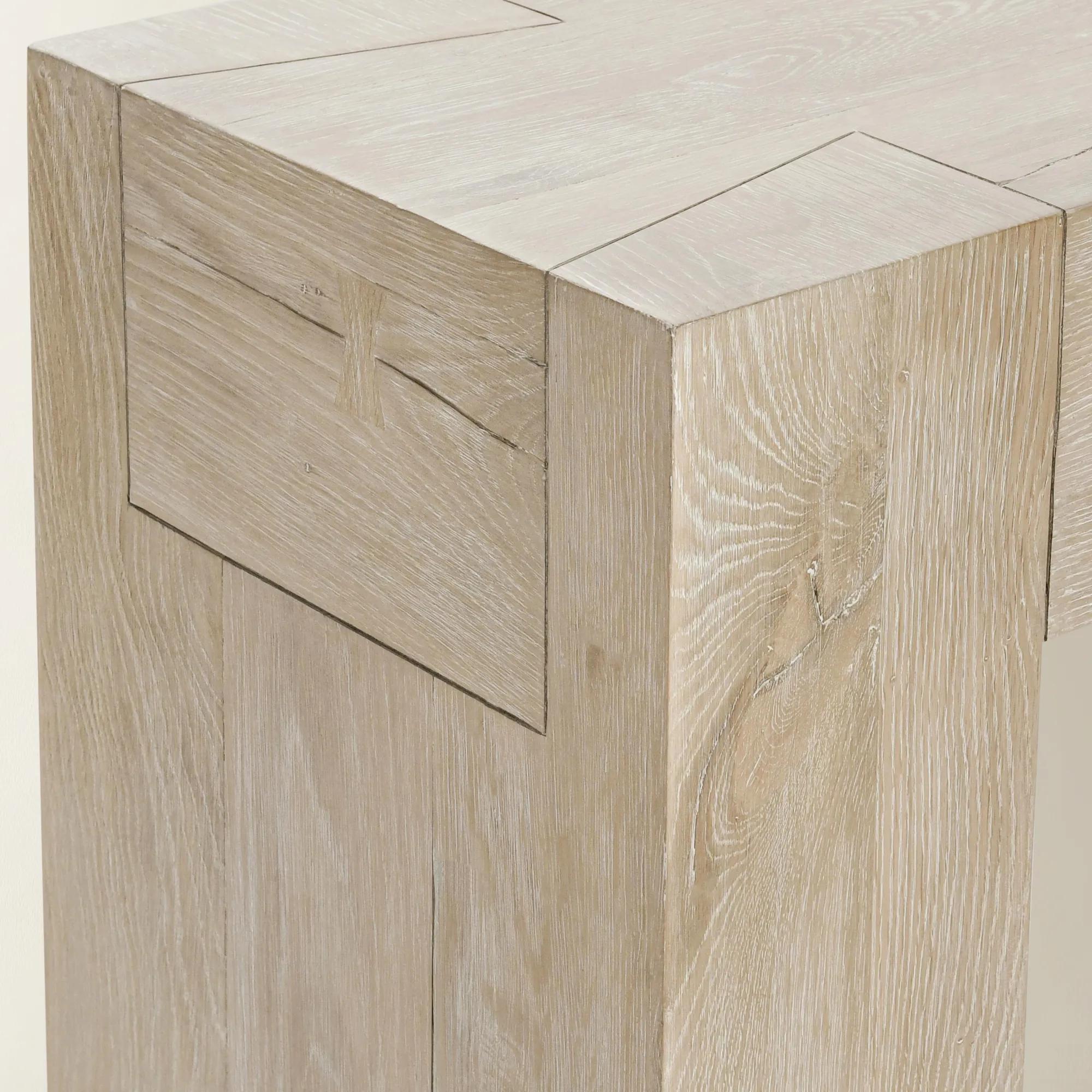 Bristol Reclaimed Oak 72" Console Table - Aged Cream