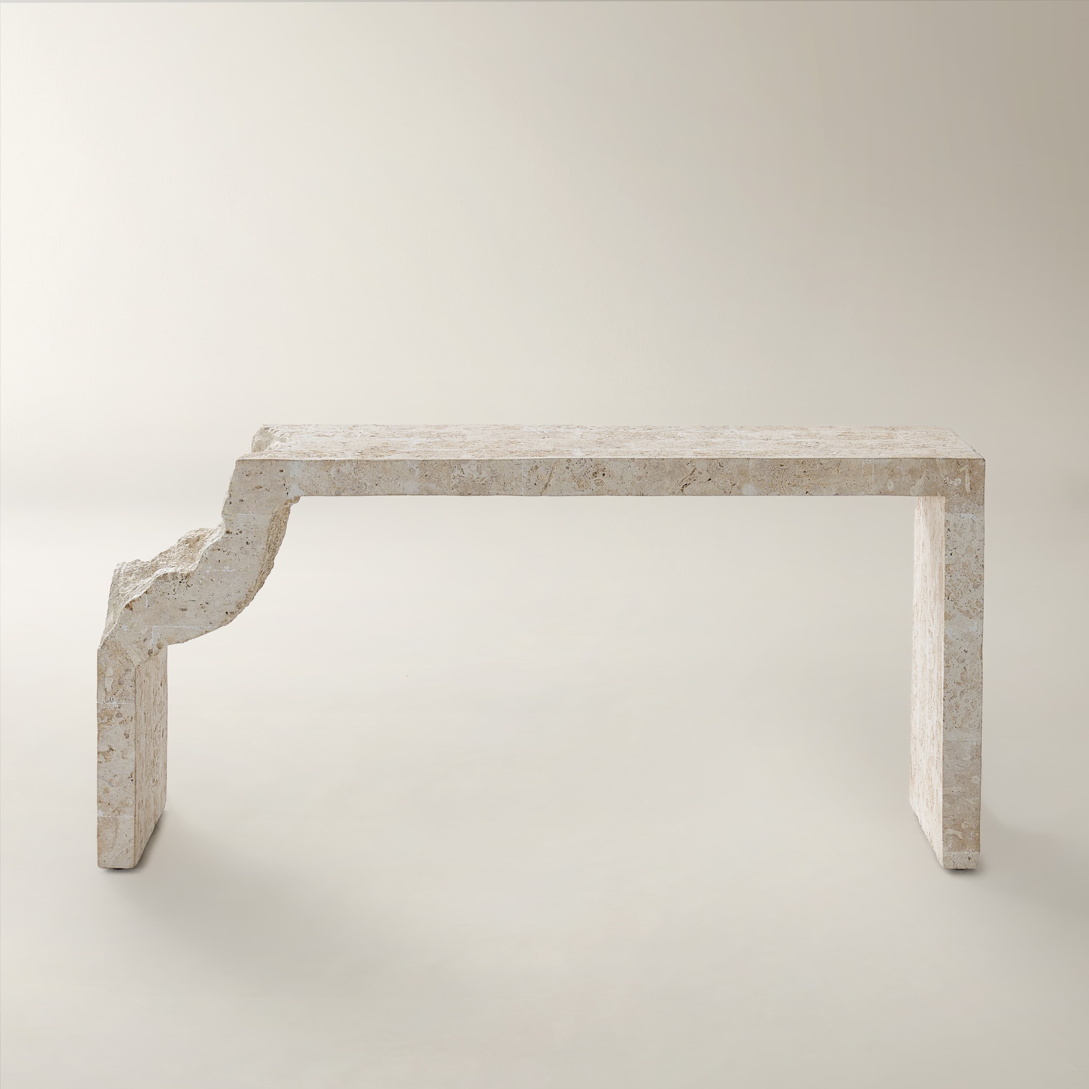 Cairo Mactan Stone Console Table ( 63