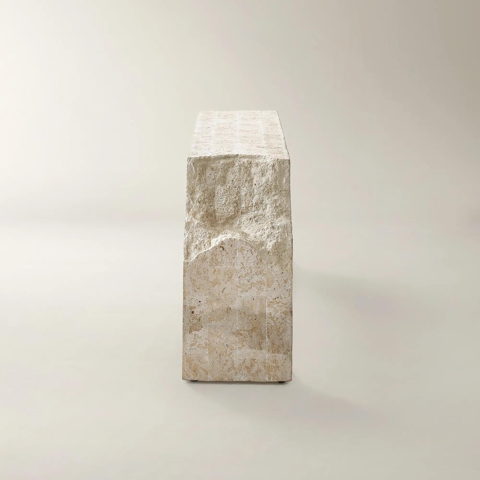 Cairo Mactan Stone Console Table ( 63")