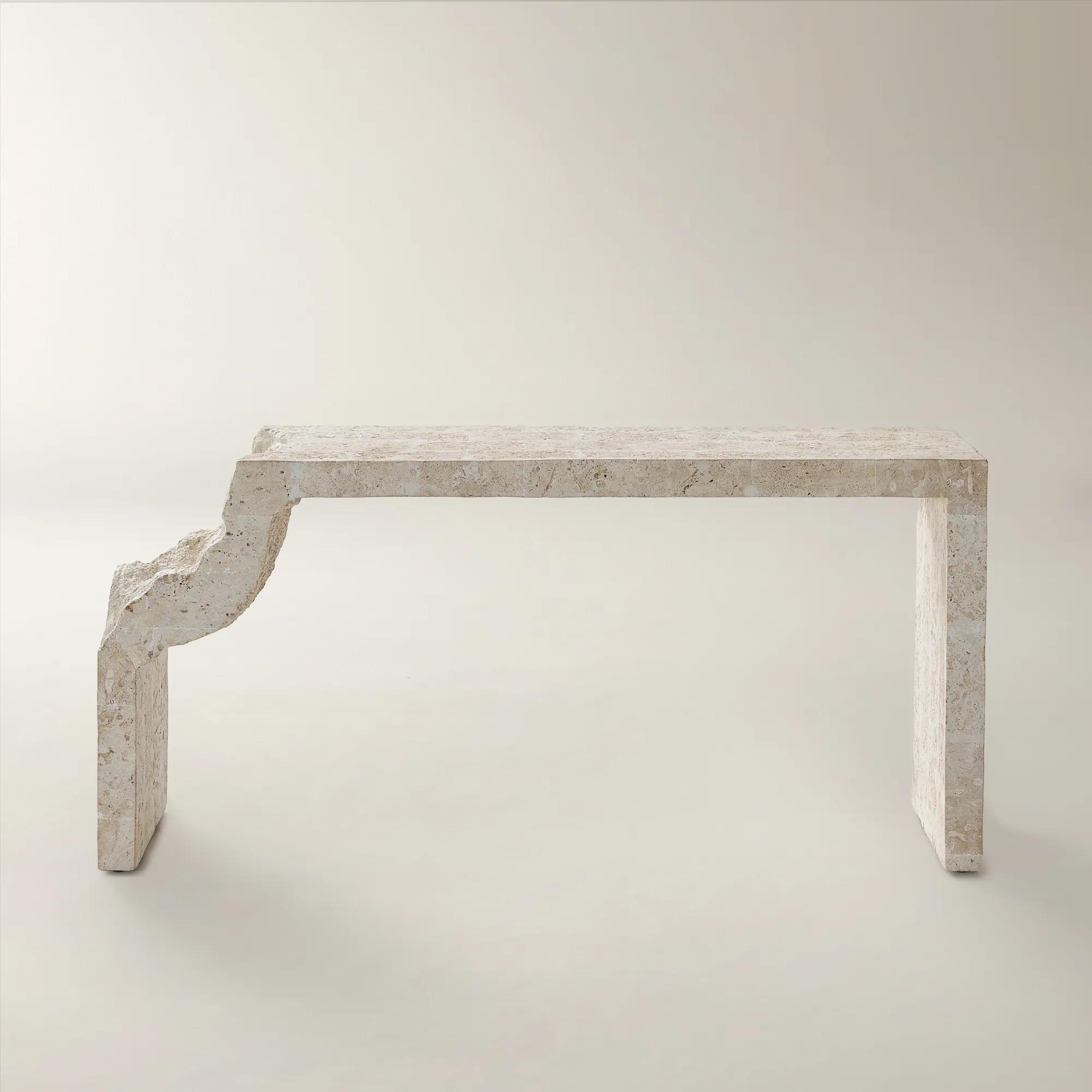 Cairo Mactan Stone Console Table ( 63")