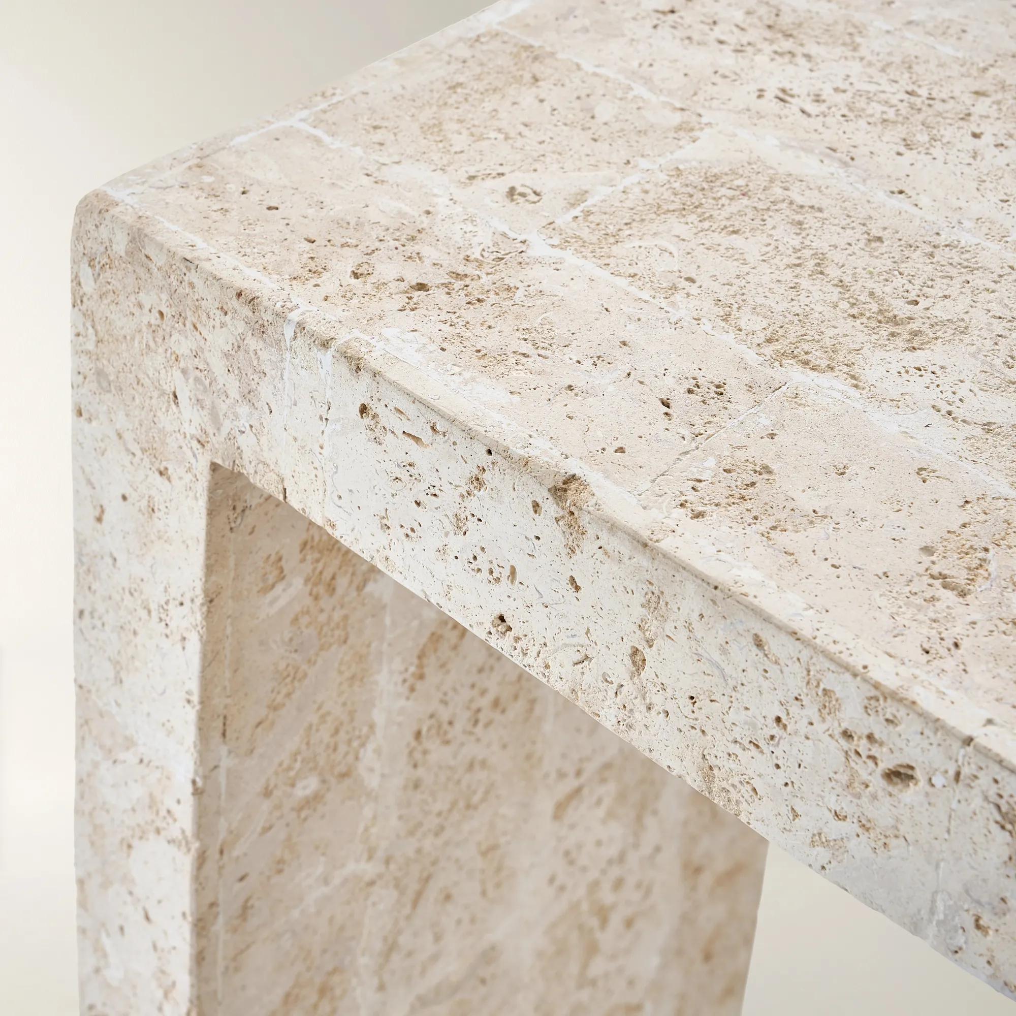 Cairo Mactan Stone Console Table ( 63