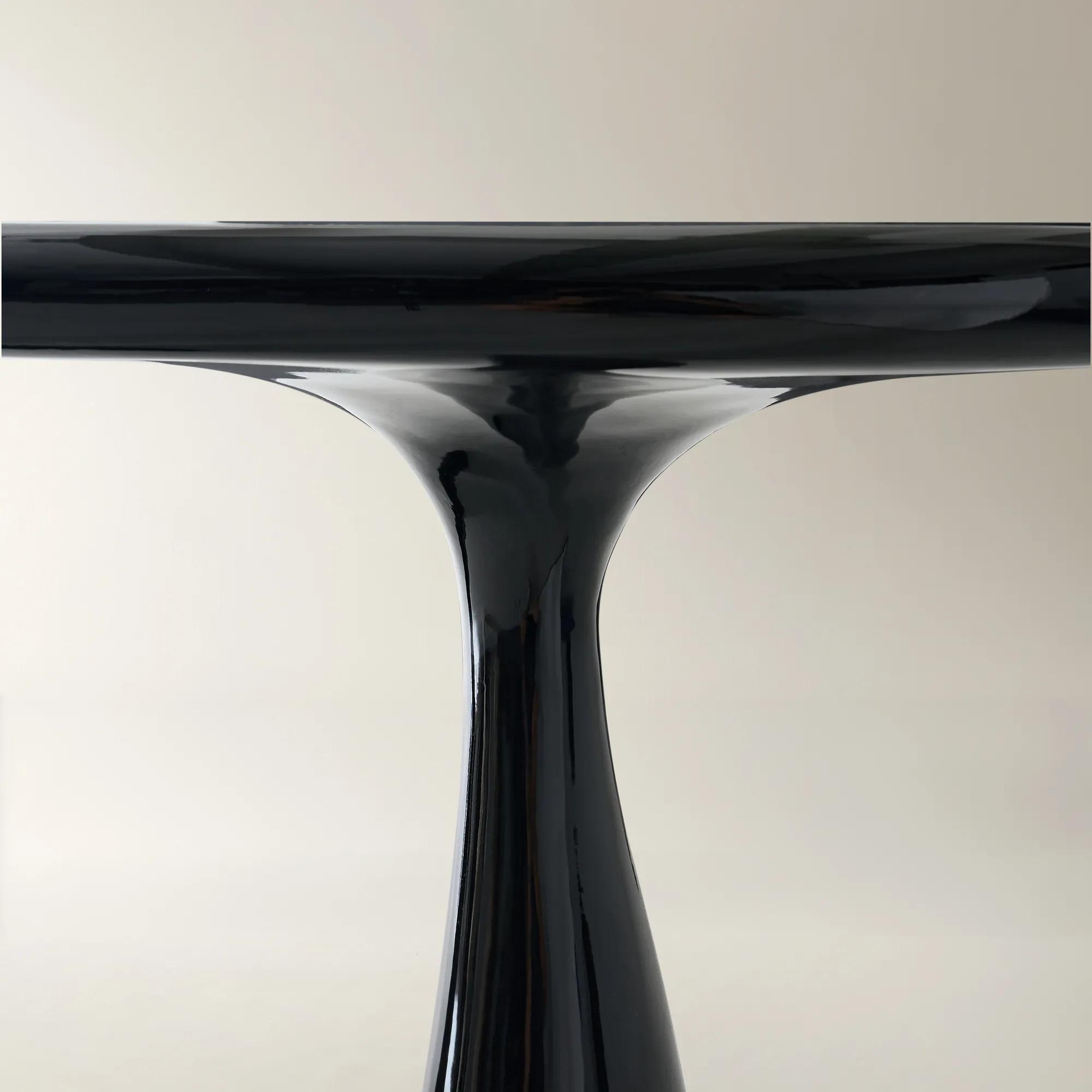 Thalia Console Table (52.4") - Glossy Black