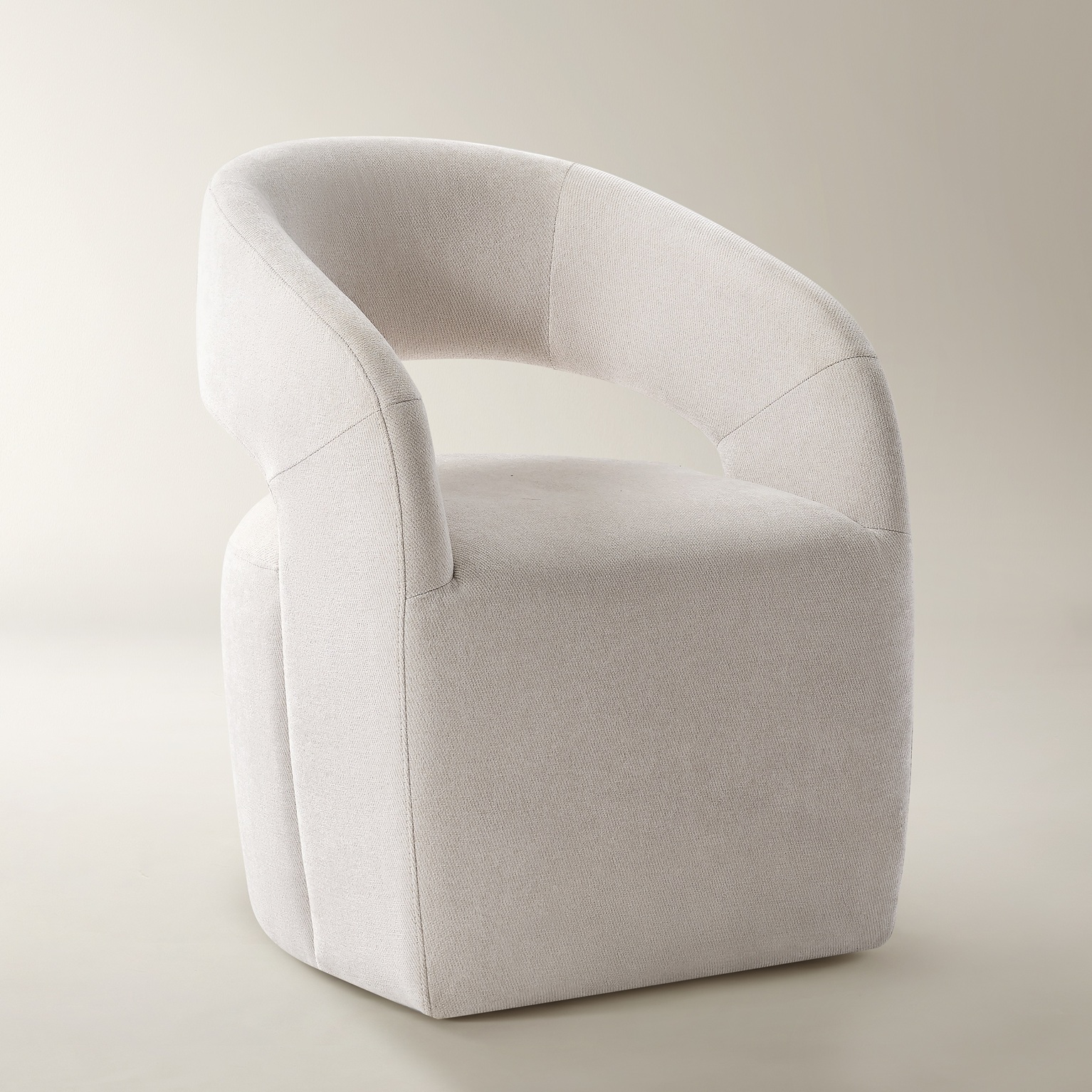 Harrison Ivory Performance Boucle Dining Chair
