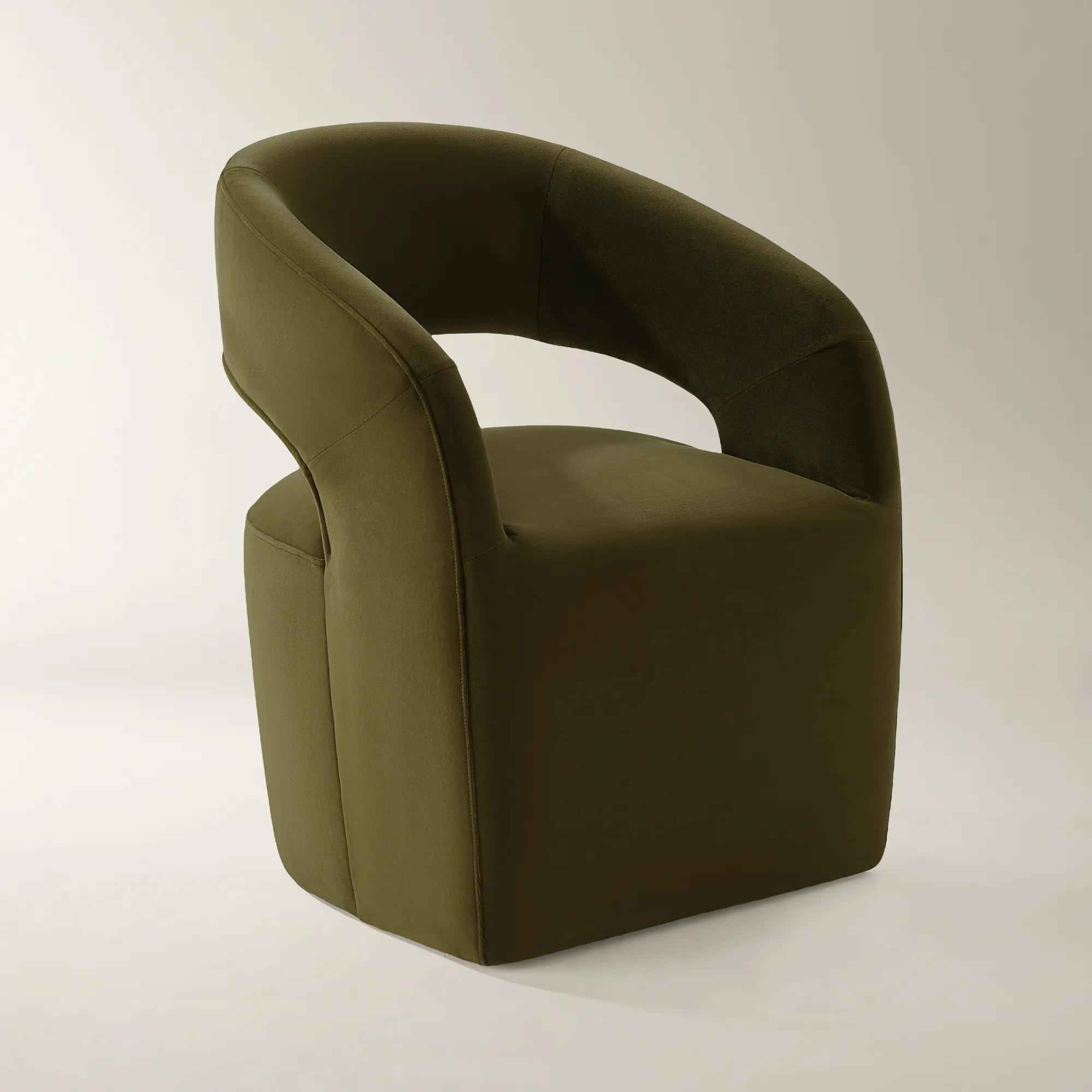 Harrison Deep Olive Velvet Dining Chair