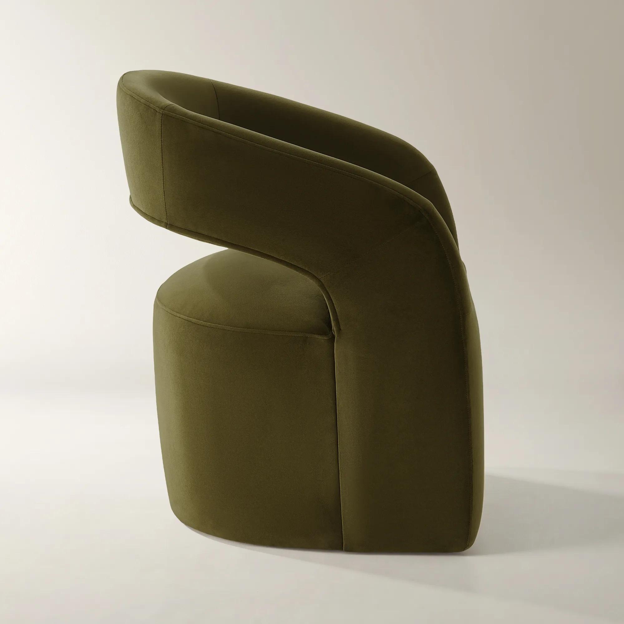 Harrison Deep Olive Velvet Dining Chair