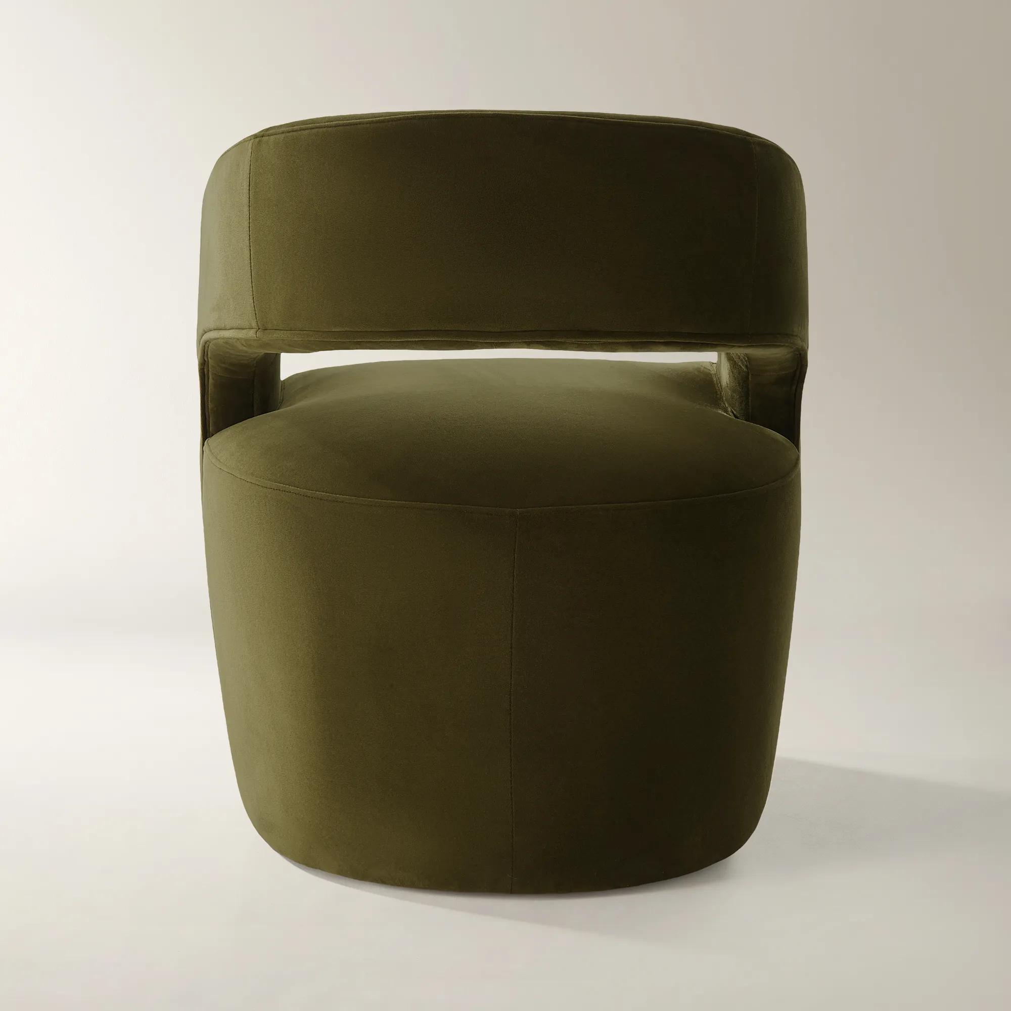 Harrison Deep Olive Velvet Dining Chair