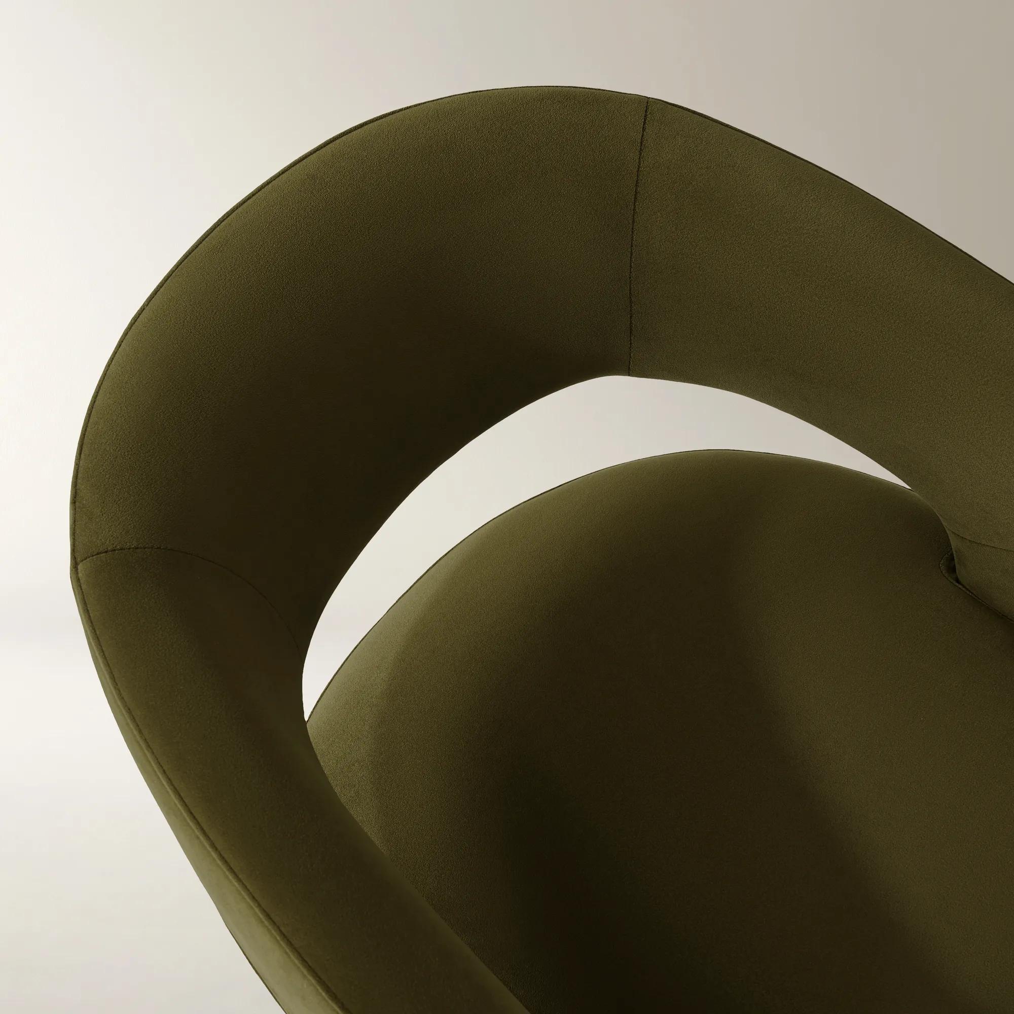 Harrison Deep Olive Velvet Dining Chair