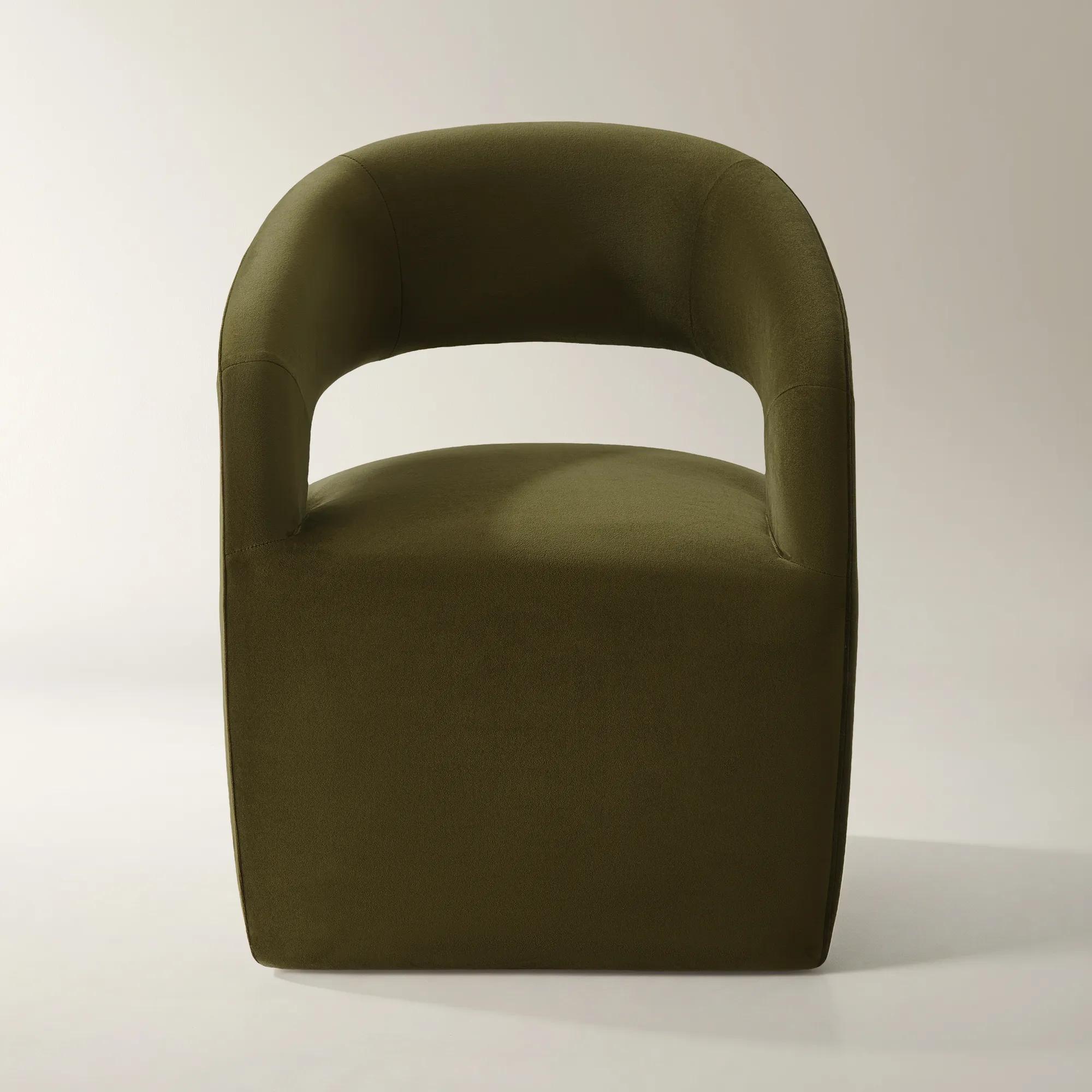 Harrison Deep Olive Velvet Dining Chair