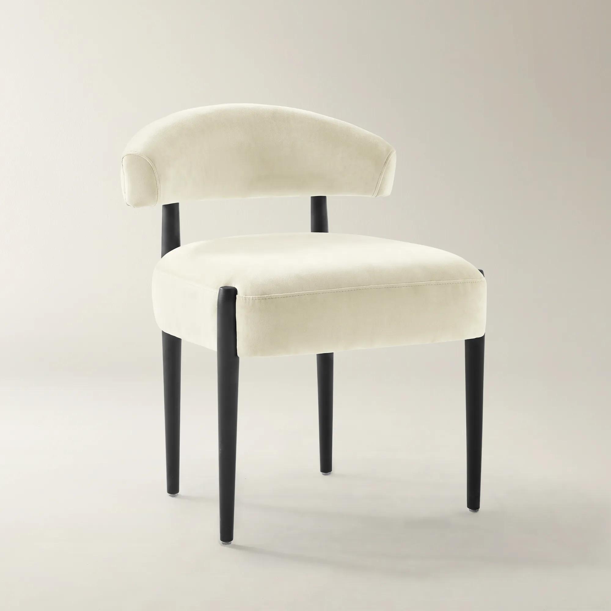 Anna Cloud Velvet Dining Chair Set of 2 | Z Gallerie