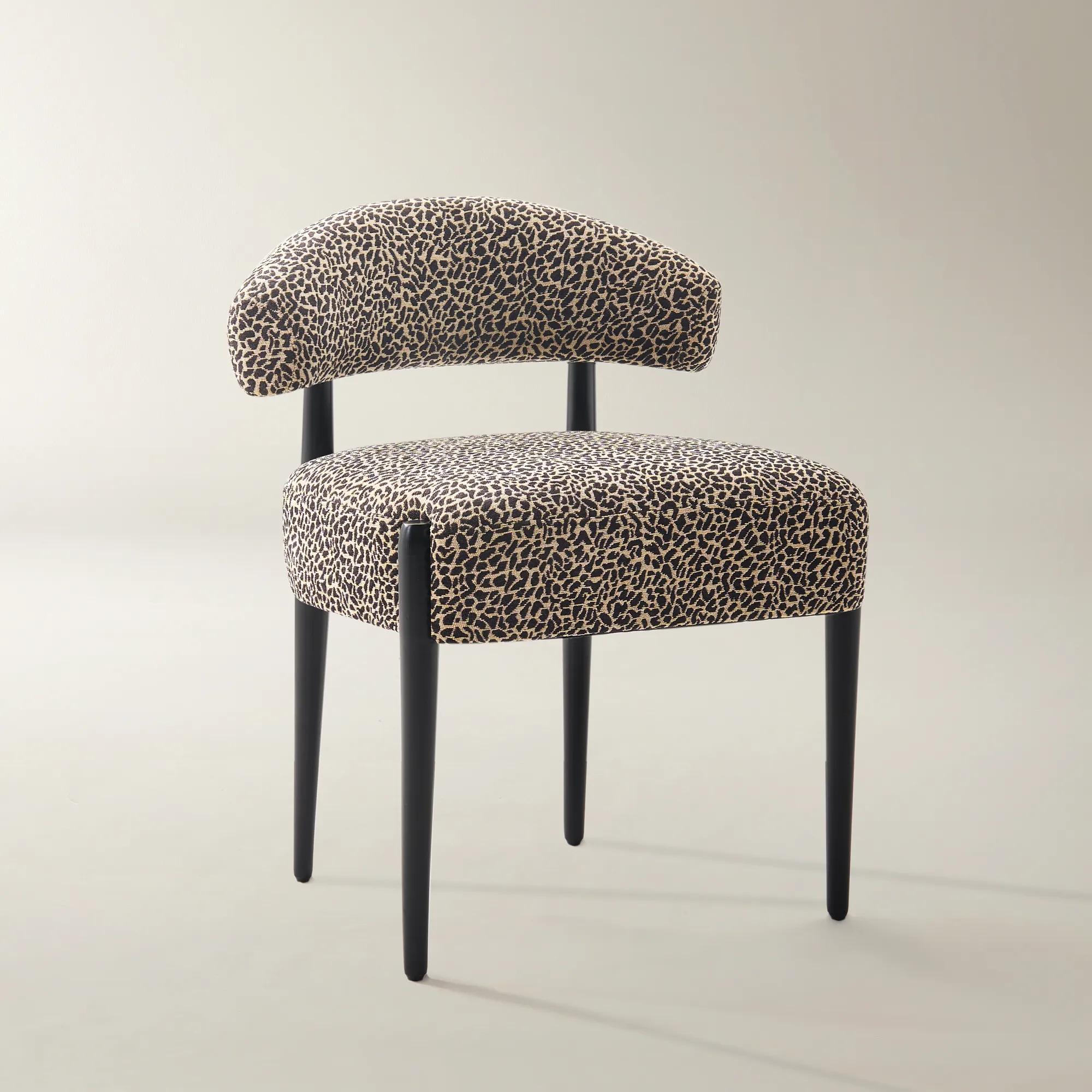 Anna Dining Chair - Leopard - Set of 2